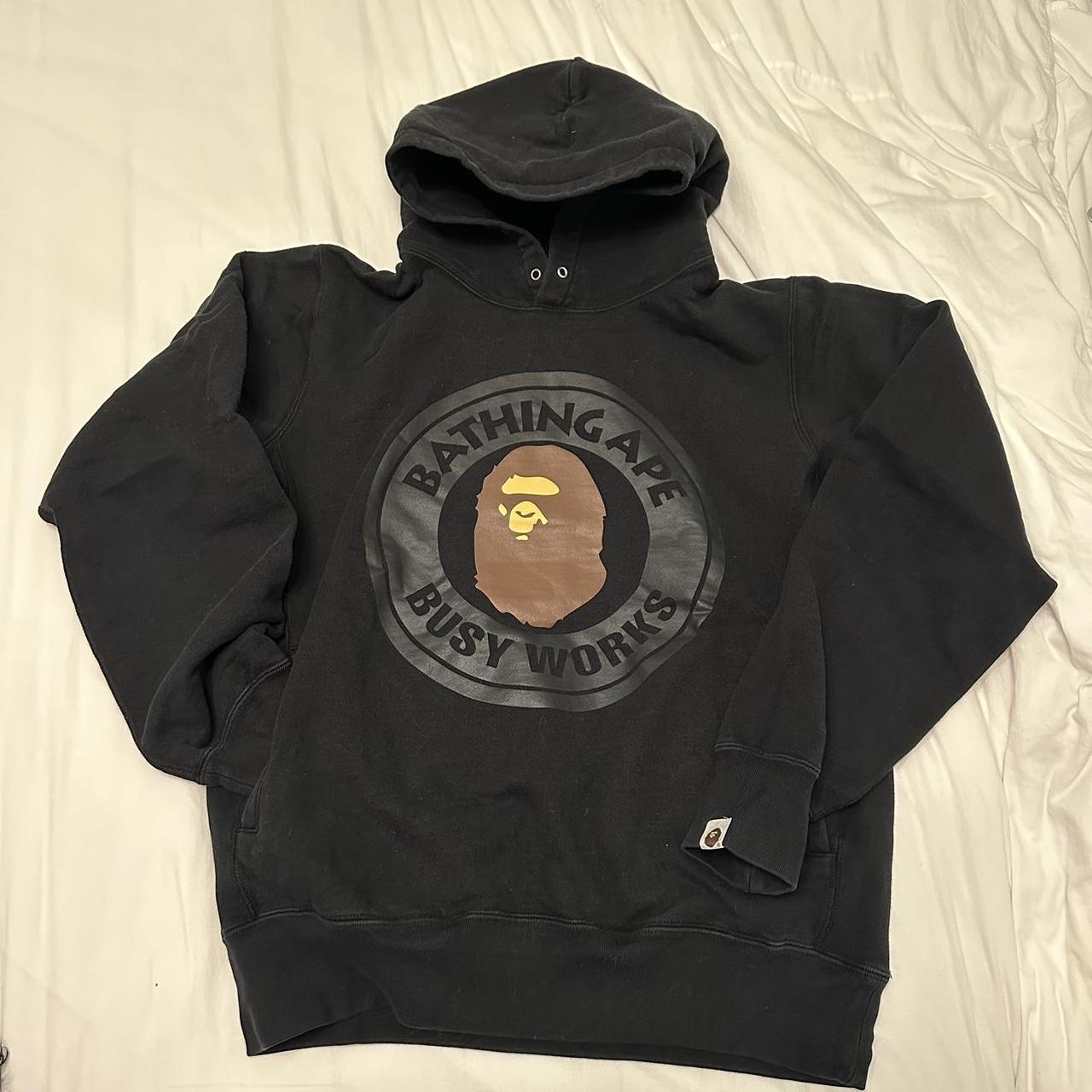 BAPE BUSY WORKS PULLOVER HOODIE XL FEEL FREE TO Depop