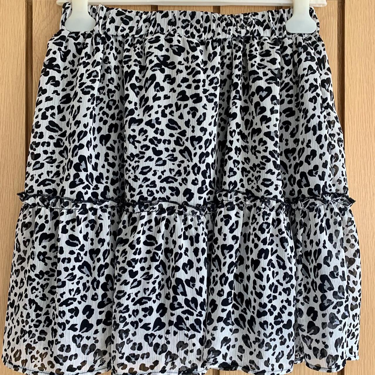 Matalan Leopard Print Mini Skirt Size 8 Only worn a... - Depop