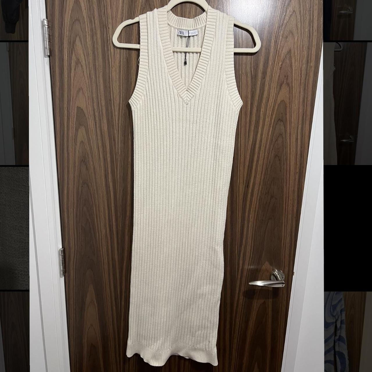 Zara cable knit midi dress Worn once Depop