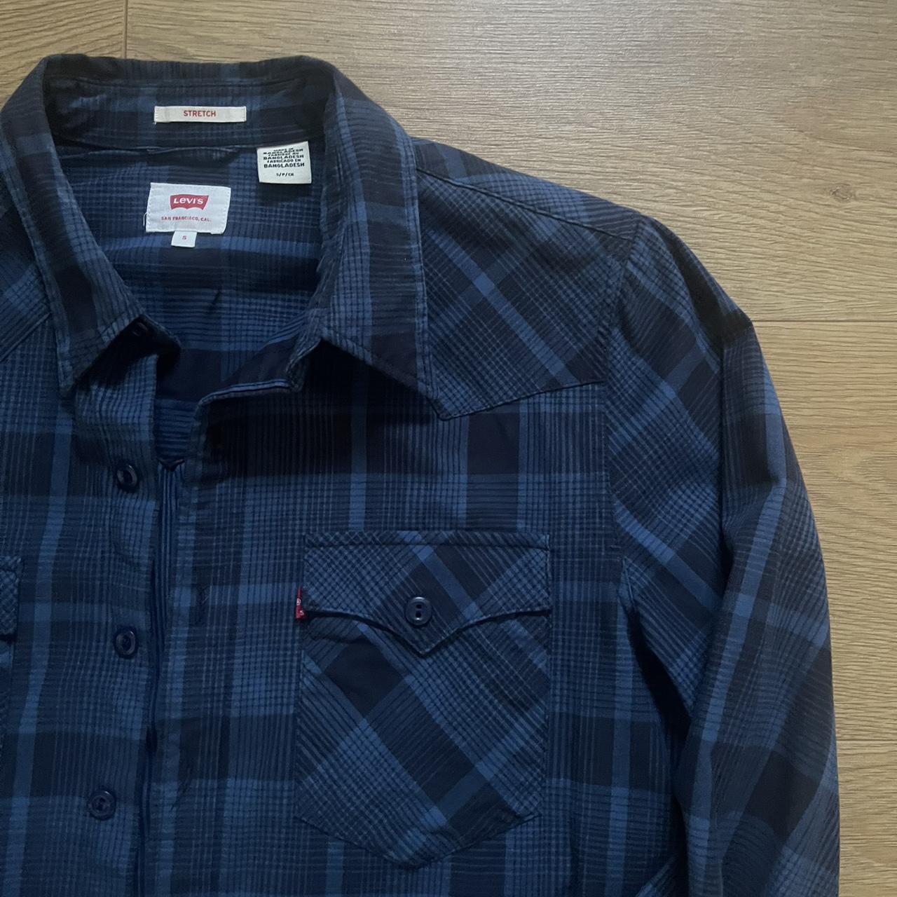 Levi's Men's Blue and Navy Shirt | Depop