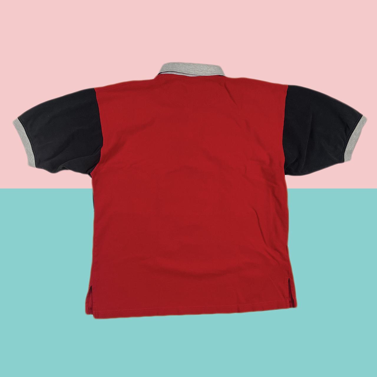 Bugle Boy Men's Red and Black Polo-shirts | Depop