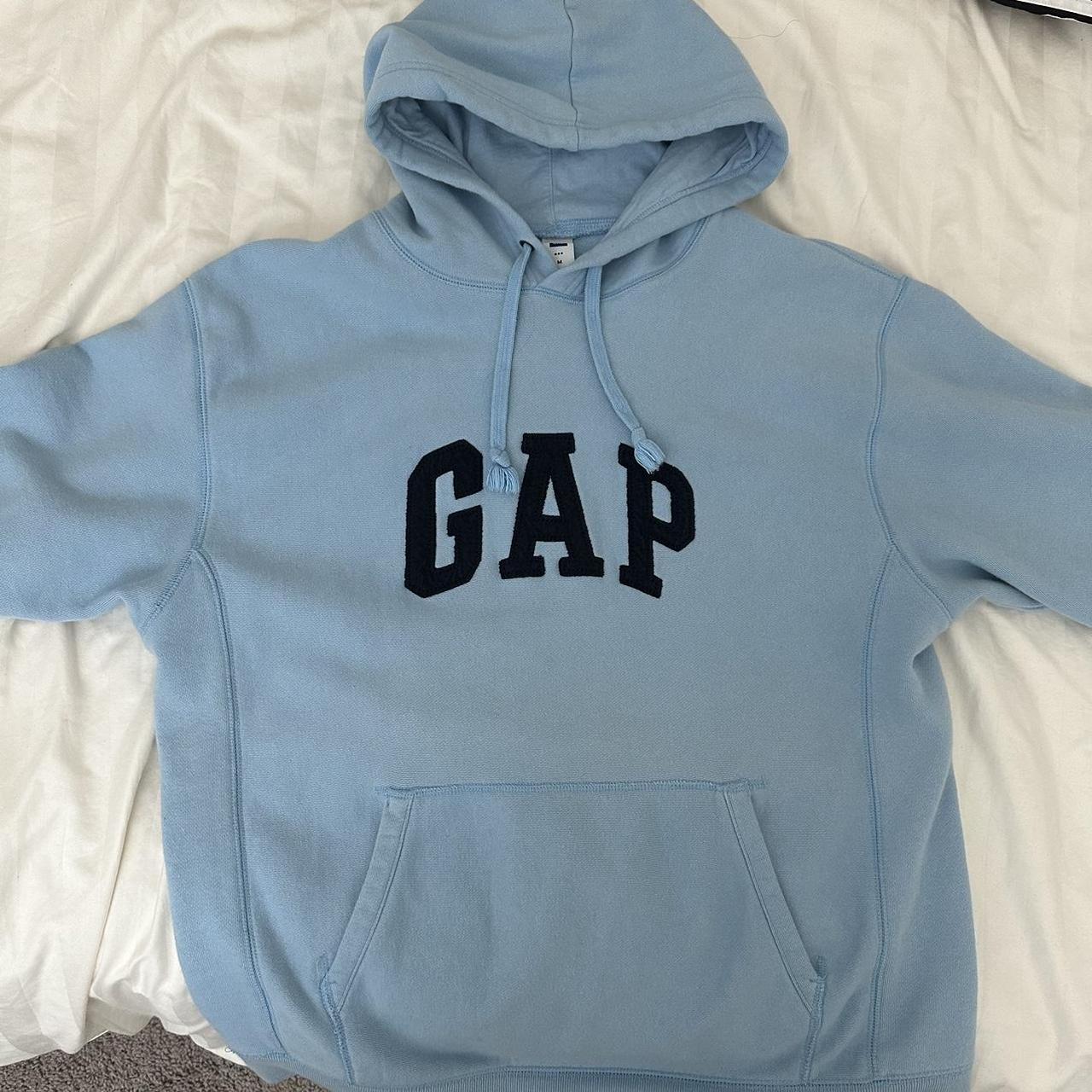 Baby blue on sale gap hoodie