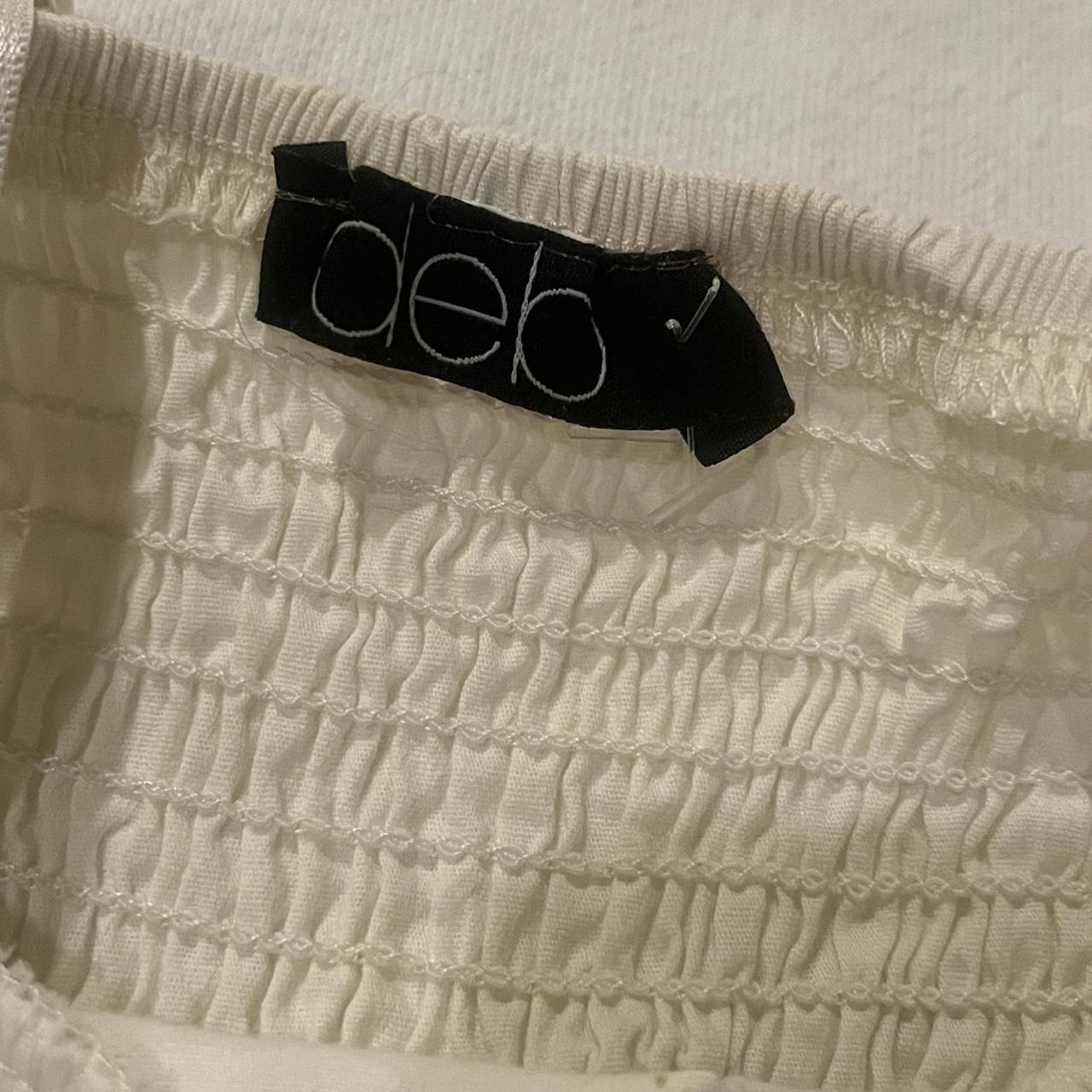 Deb Women's Cream and White Vest (3)