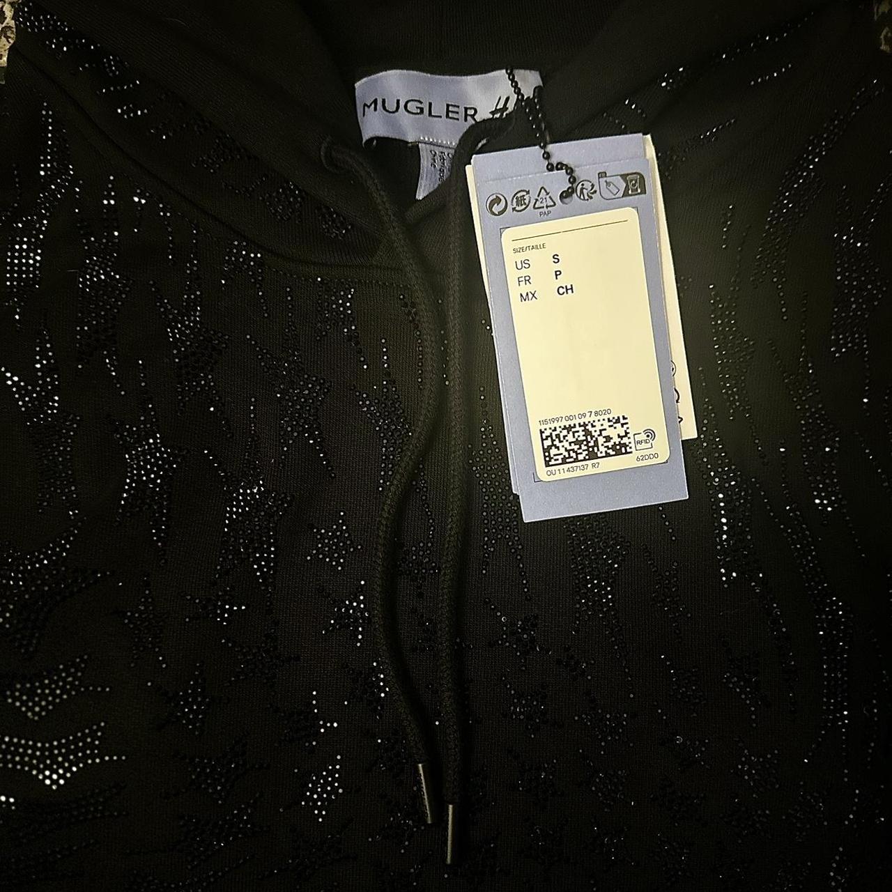 Mugler H&M. Loose-fit sweatshirt hoodie in cotton... - Depop