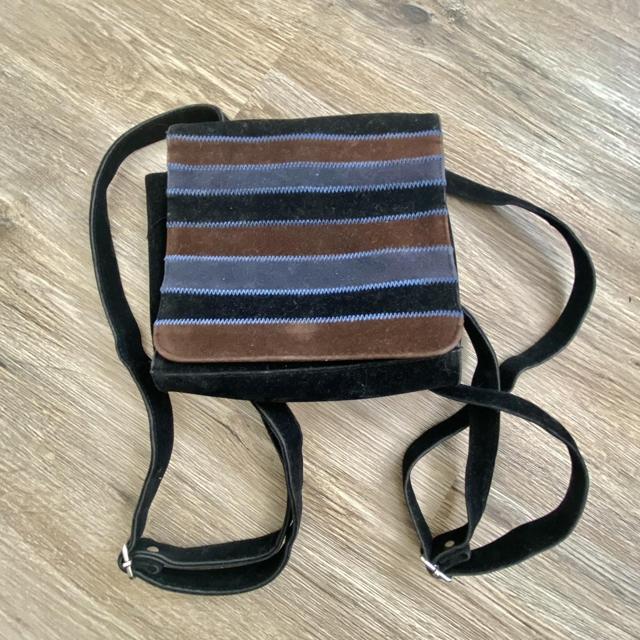 MultiSac Multicolor Striped Backpack with Leather - Depop