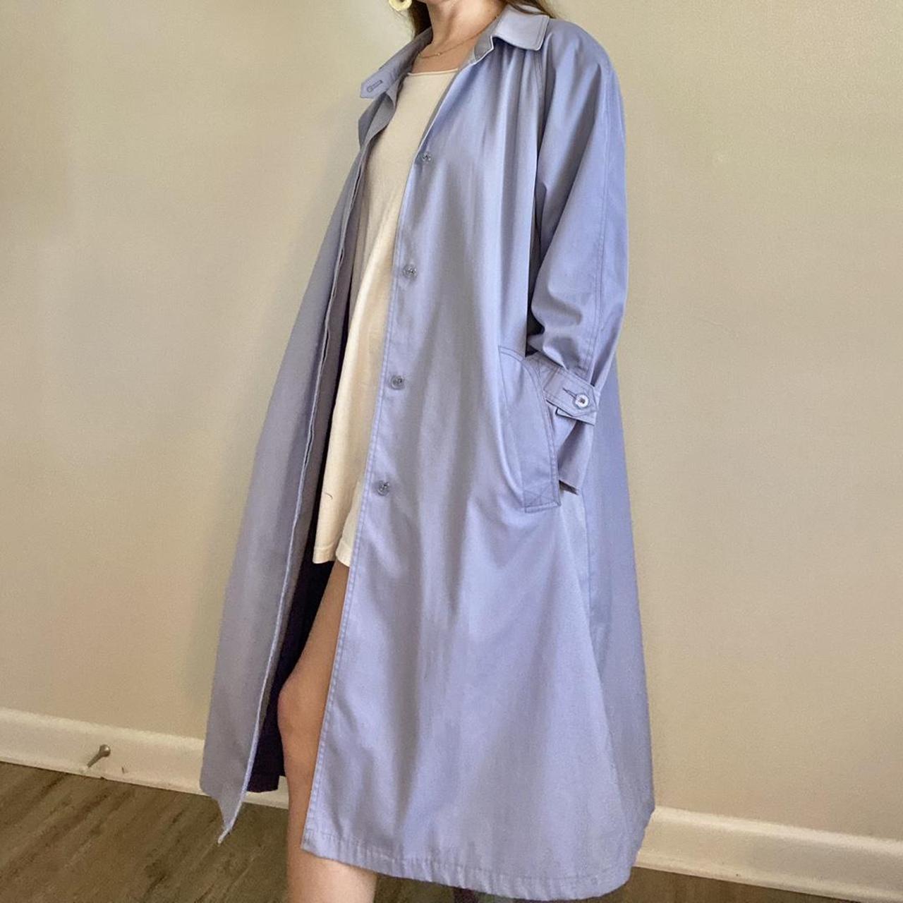 London fog hotsell blue trench coat