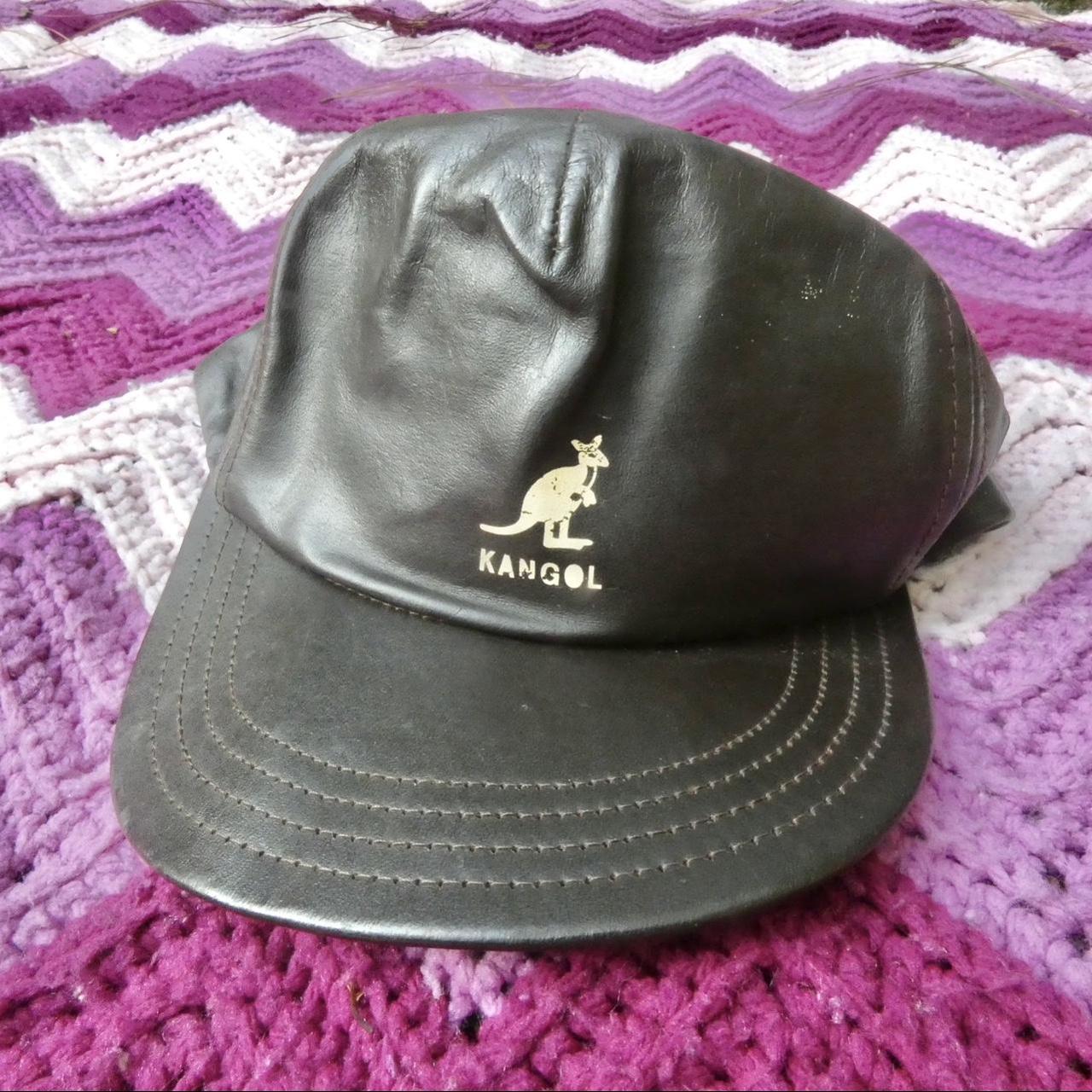 Vintage dark brown genuine leather hat. Brand is... - Depop