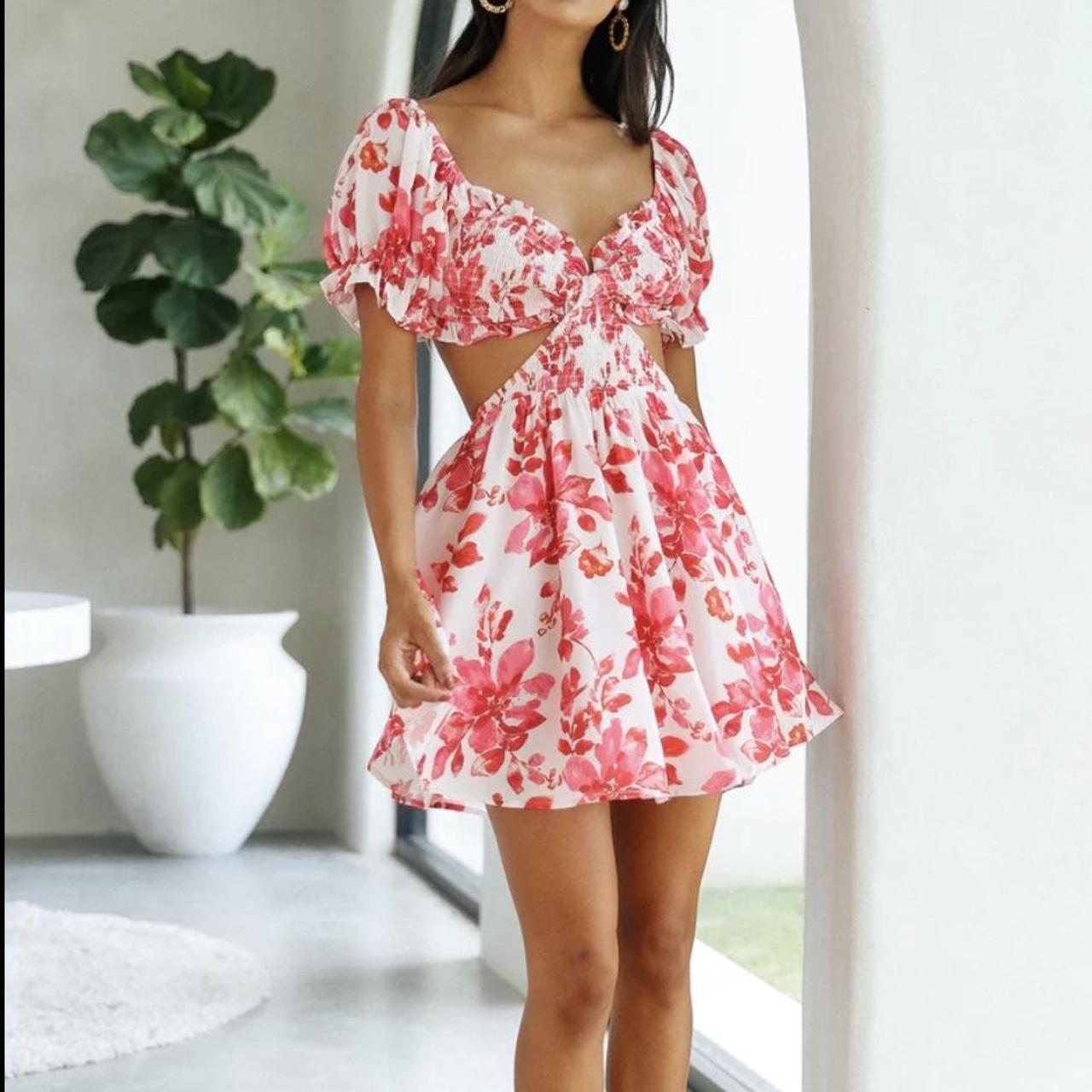 NWT hello molly “sweet like vanilla” dress pink!... Depop