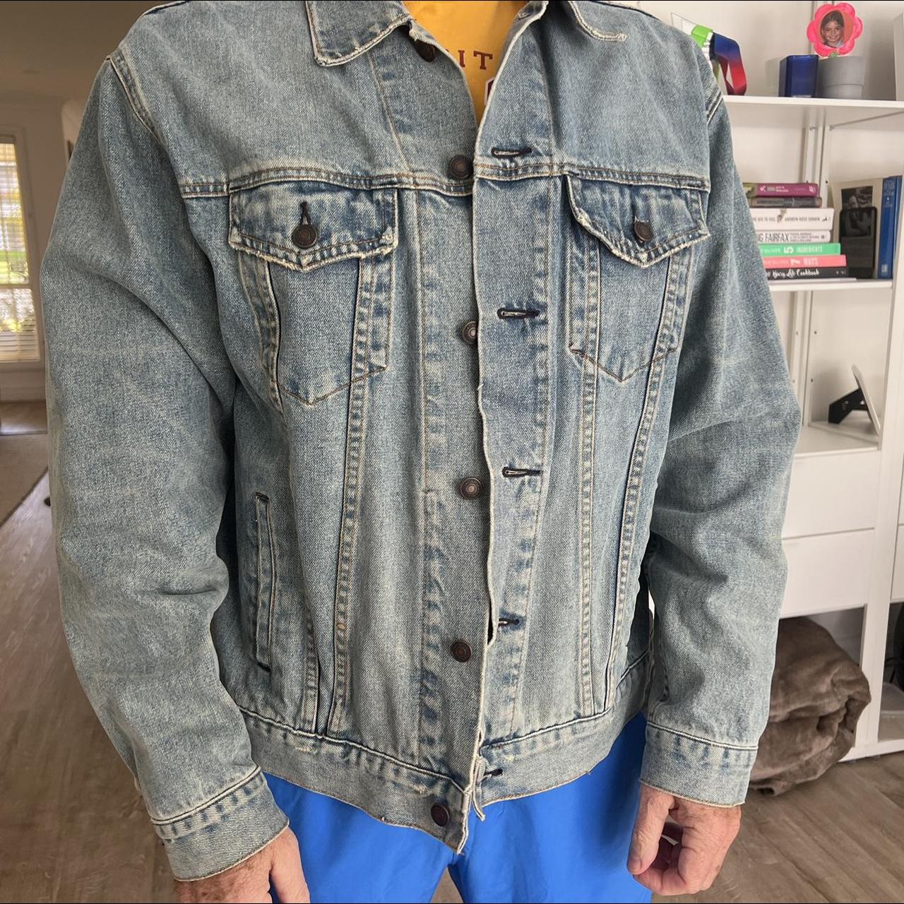 mens gap denim jacket 🦋 size L 🦋 never worn with... Depop