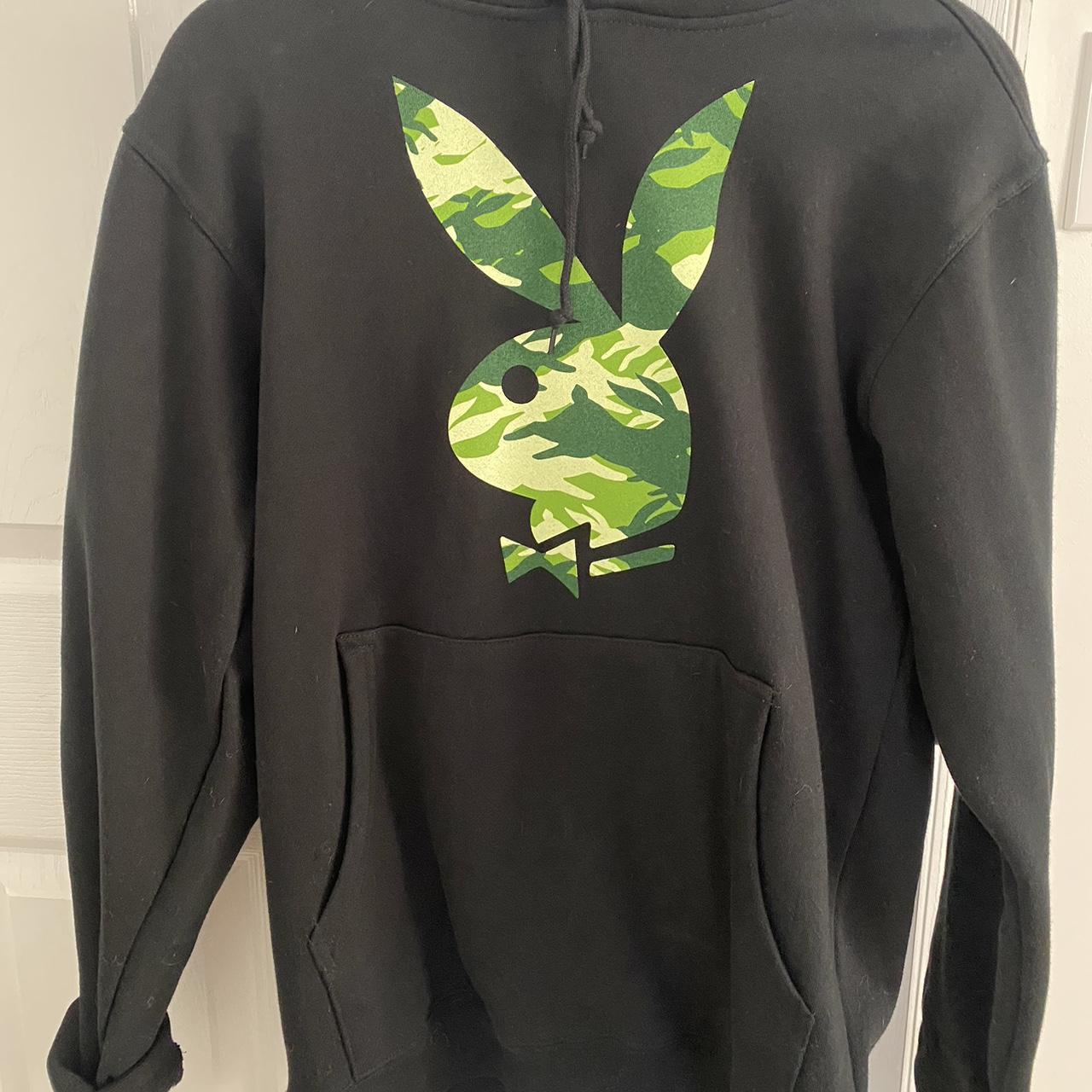 Playboy camo black hoodie One of my favorite Depop