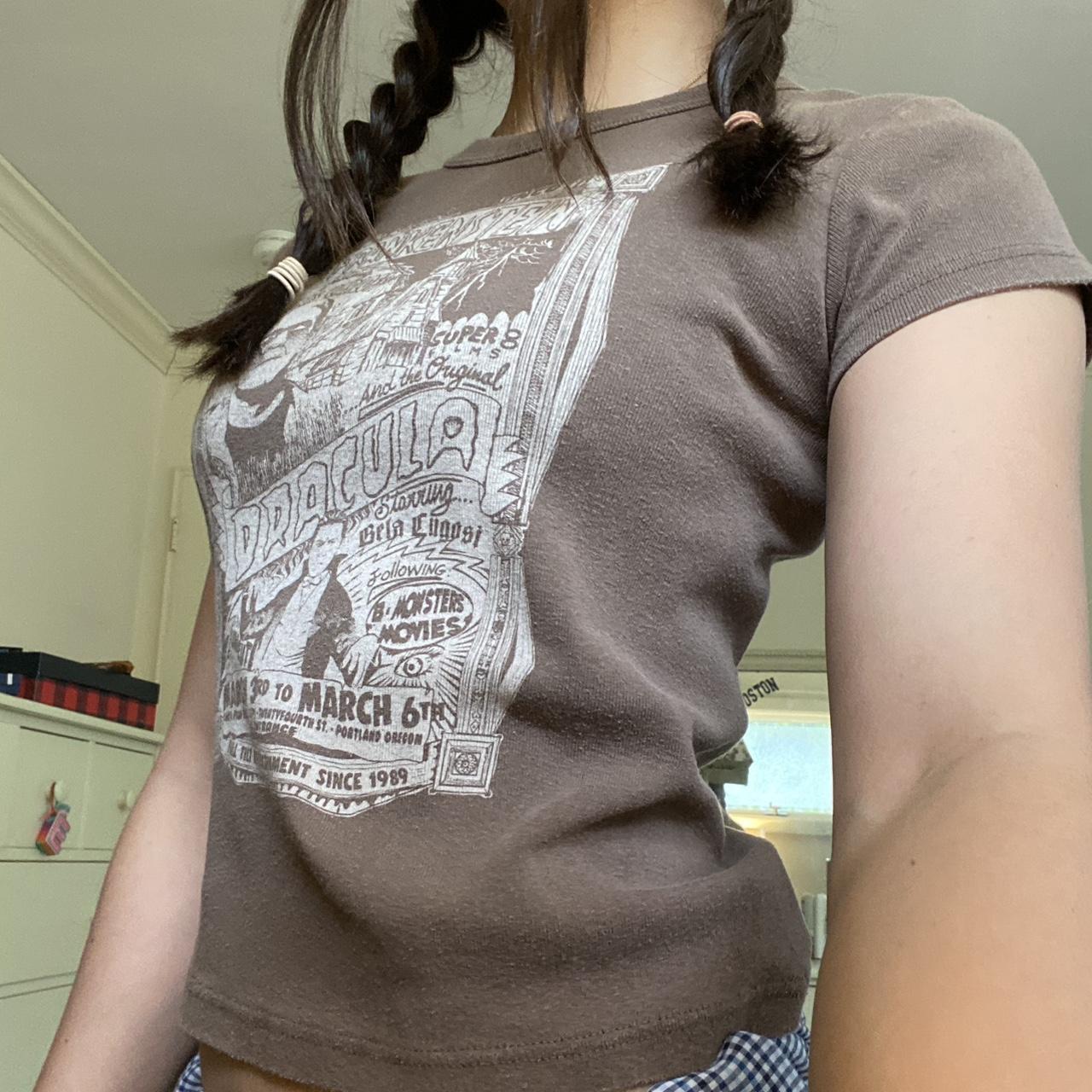 Brandy Melville Women's Brown Shirt Depop