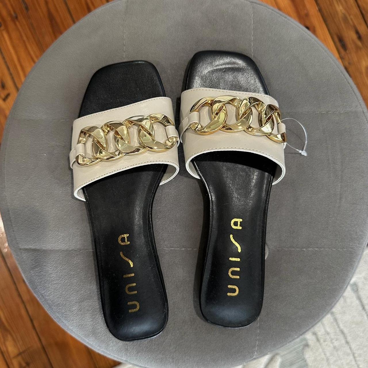 Unisa gold sandals sandals sandal unisa gold Depop