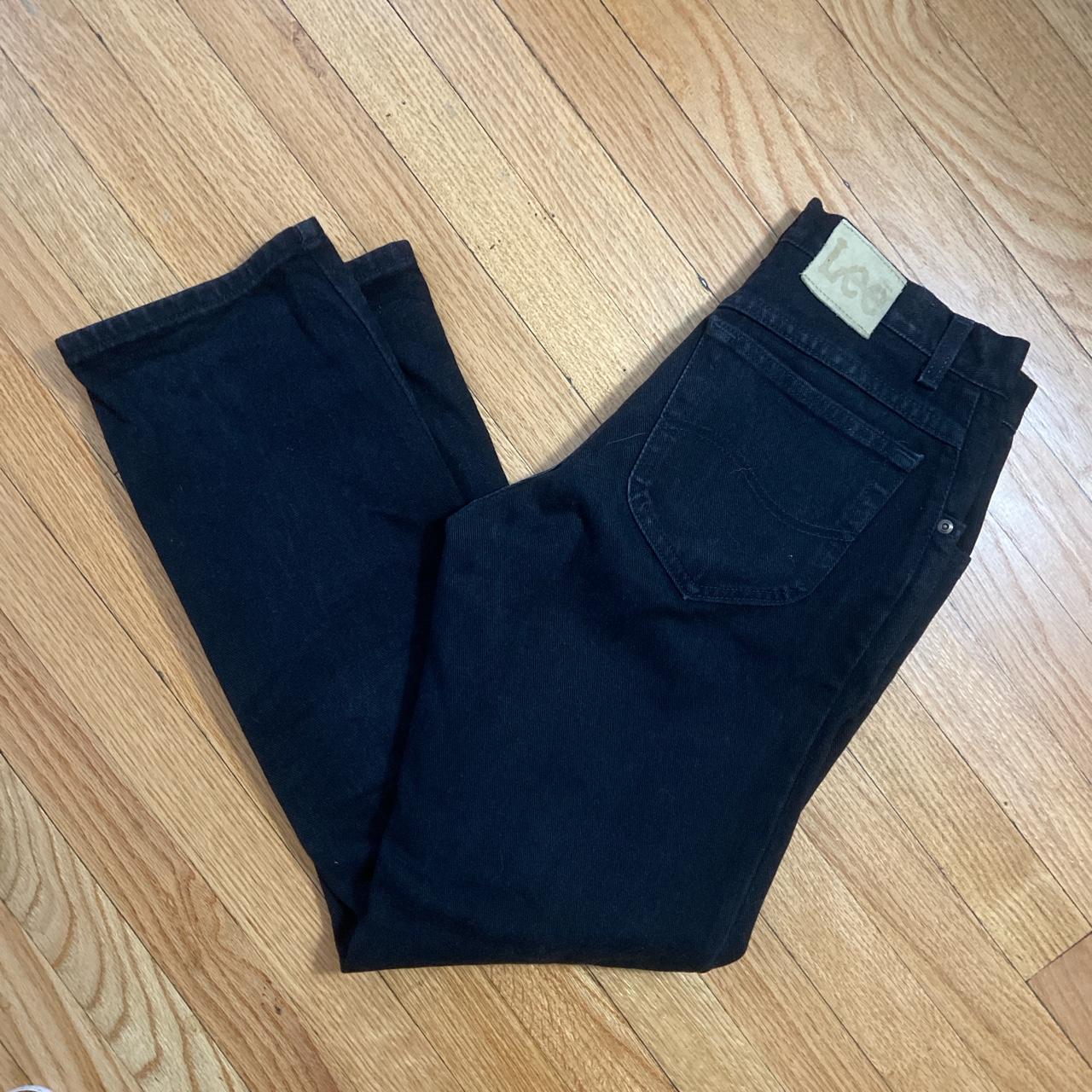 black mens lee straight leg jean 30x30 - Depop