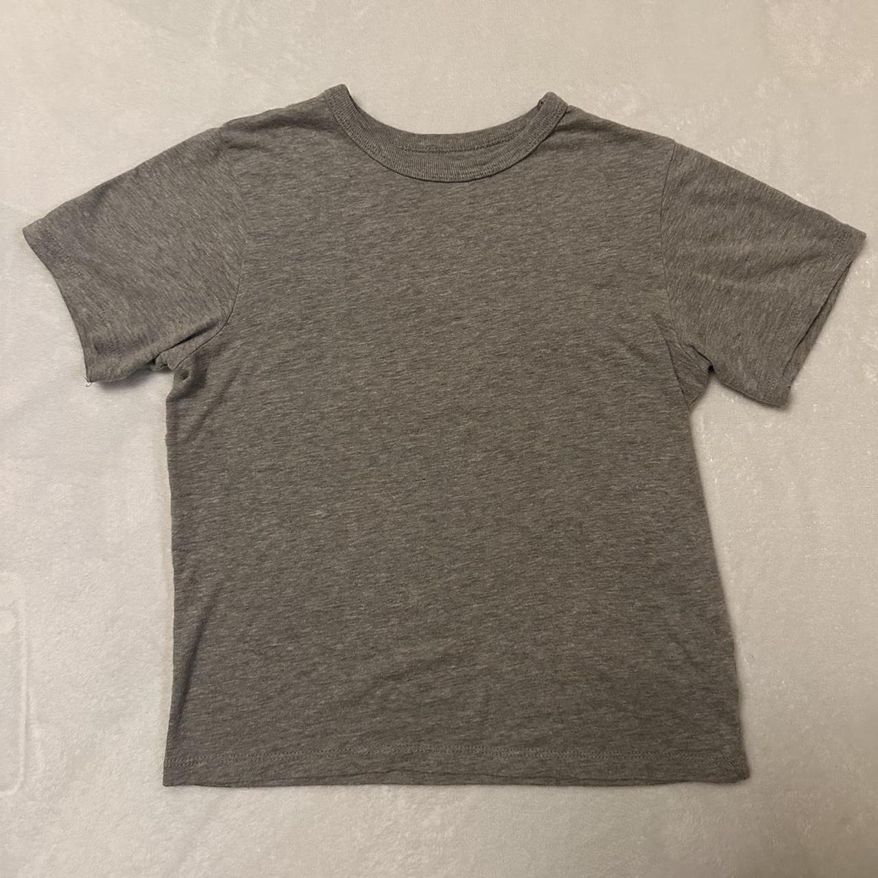 basic grey baby tee (similar to brandy, tight... Depop