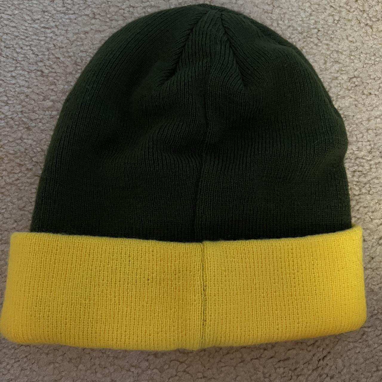 Hot Topic Men's Green and Yellow Hat | Depop