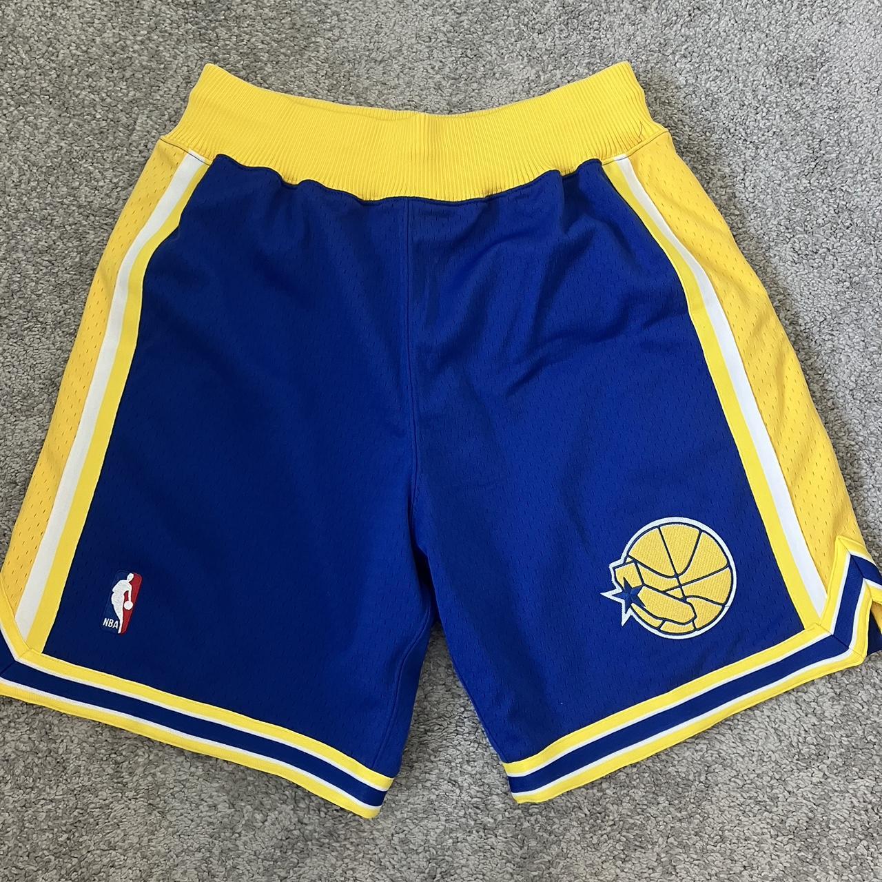 1995-96 Authentic Shorts Golden State Warriors Mitchell & Ness