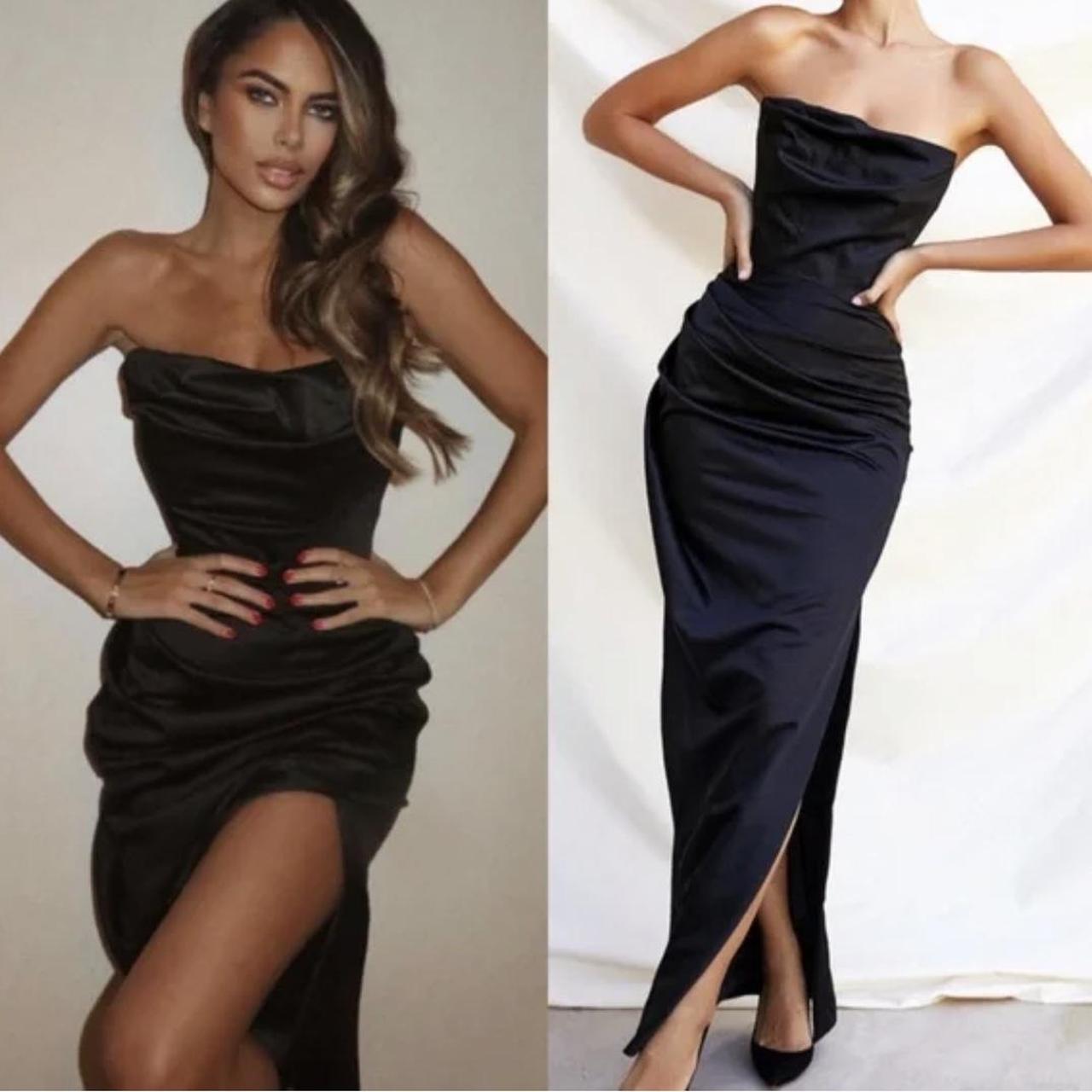 House of CB Women's Black Dress Depop