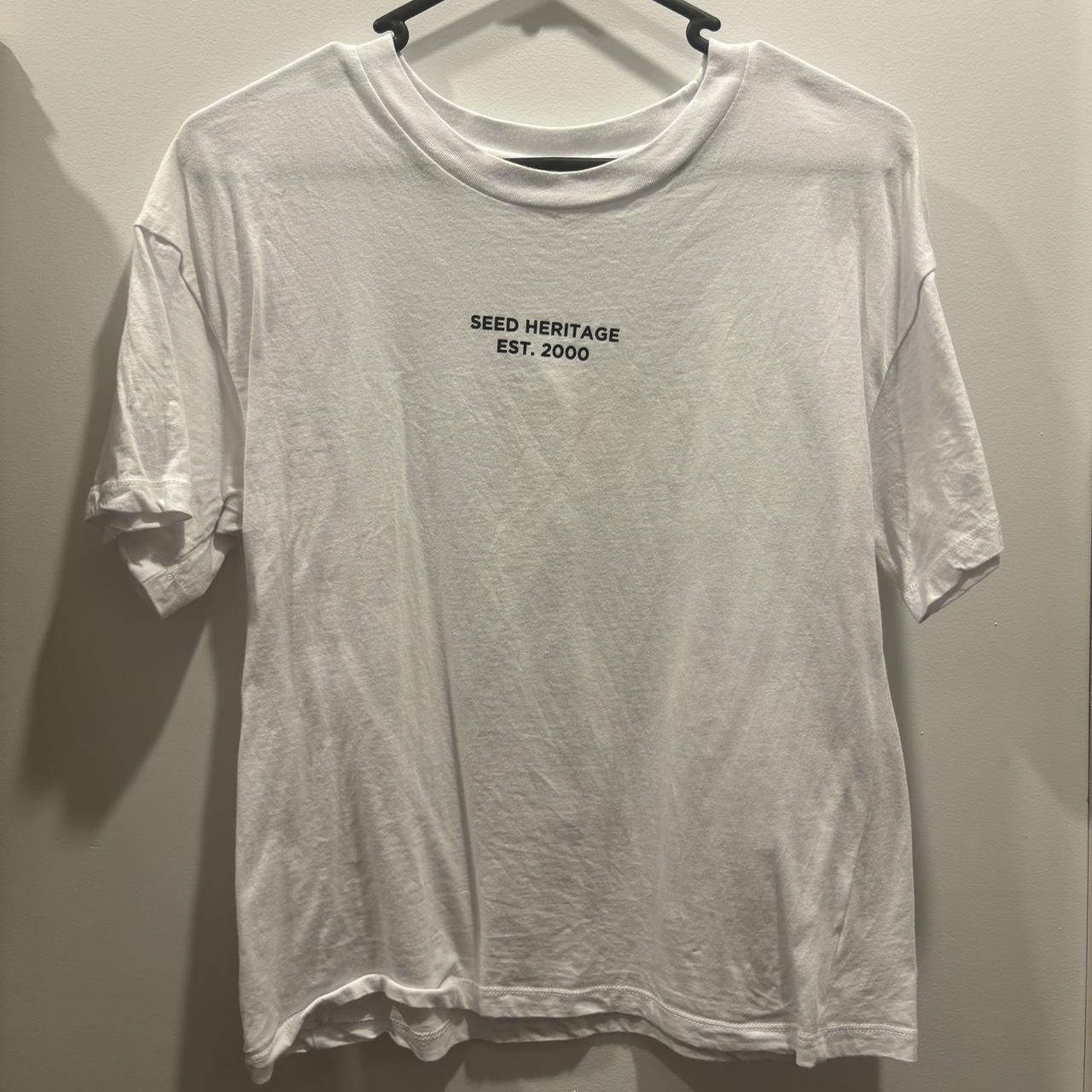 Seed heritage teens white t-shirt size 16 but fits... - Depop