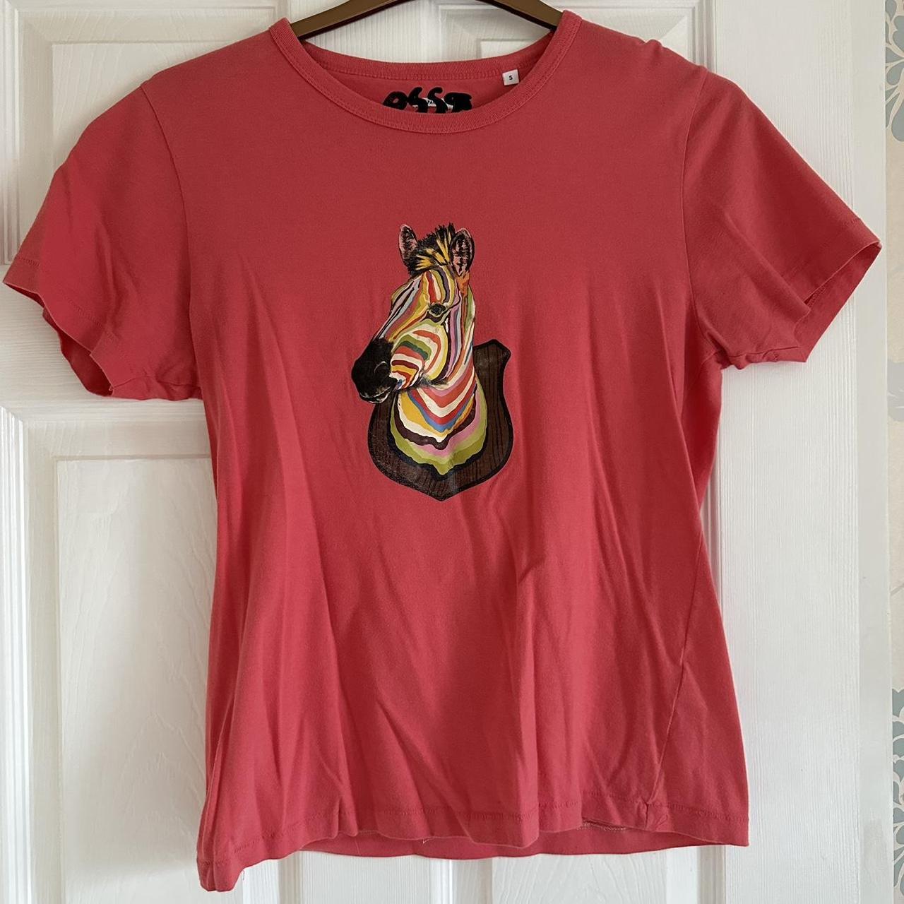 Paul Smith TShirt Signature Zebra Print Tshirt... Depop