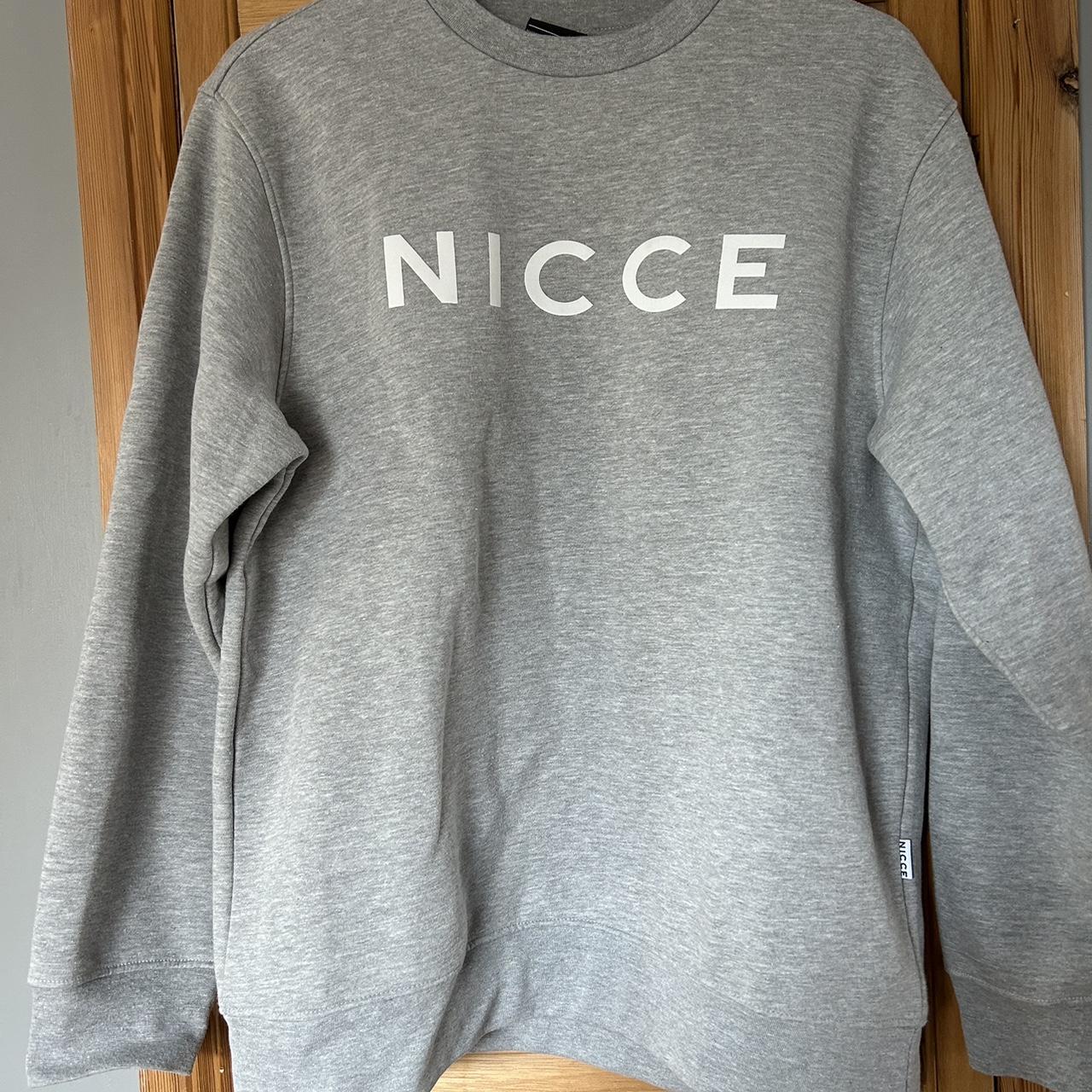 Men s NICCE grey jumper All marks as shown in. Depop