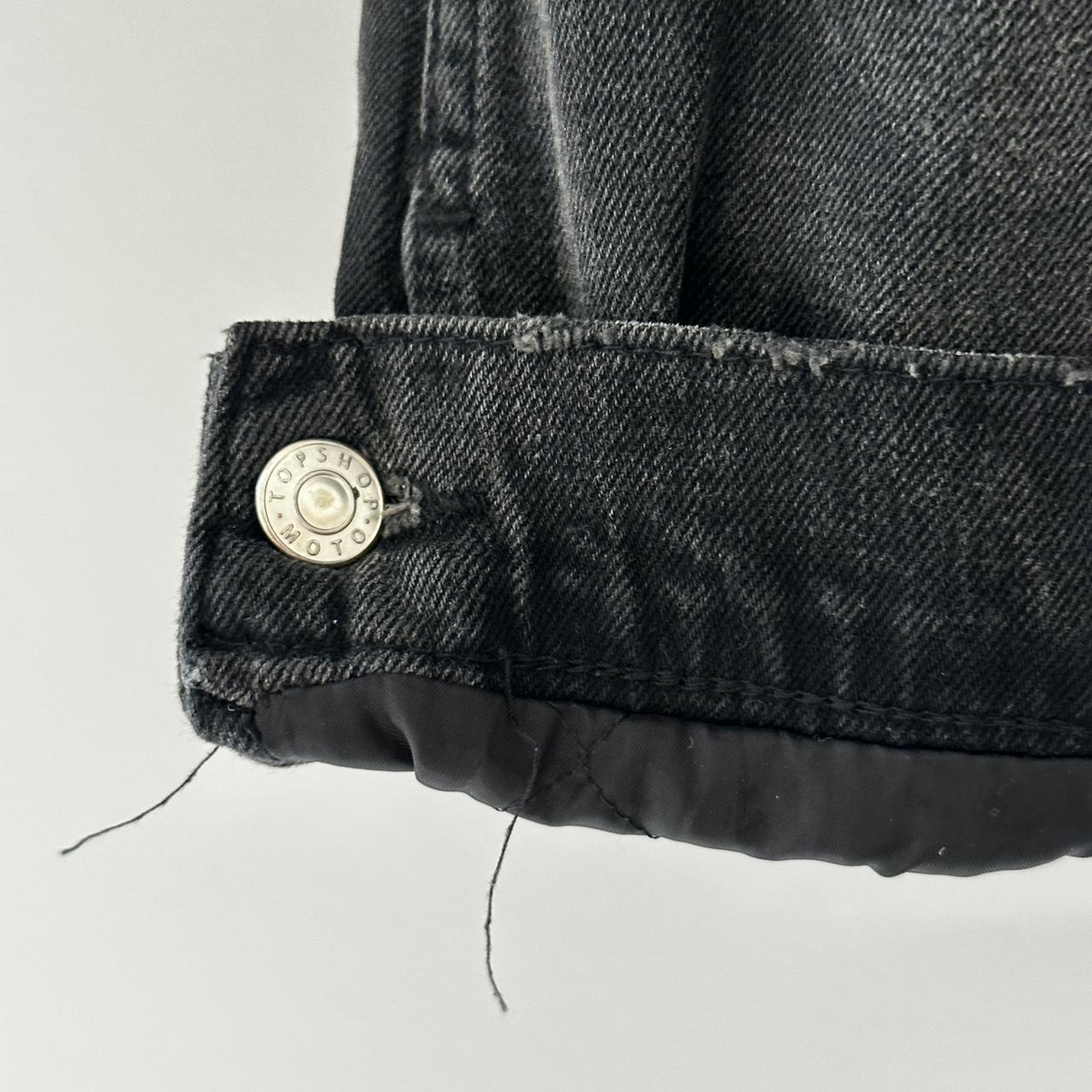 MOTO Sherpa lined denim jacket. Super... Depop