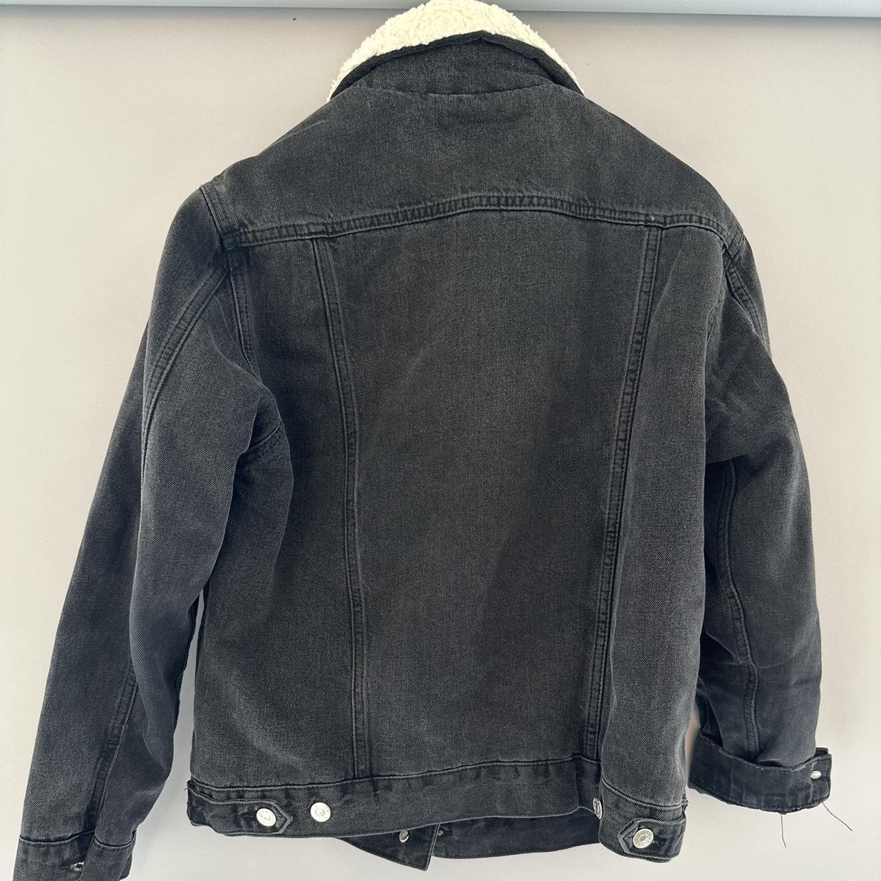 MOTO Sherpa lined denim jacket. Super... Depop