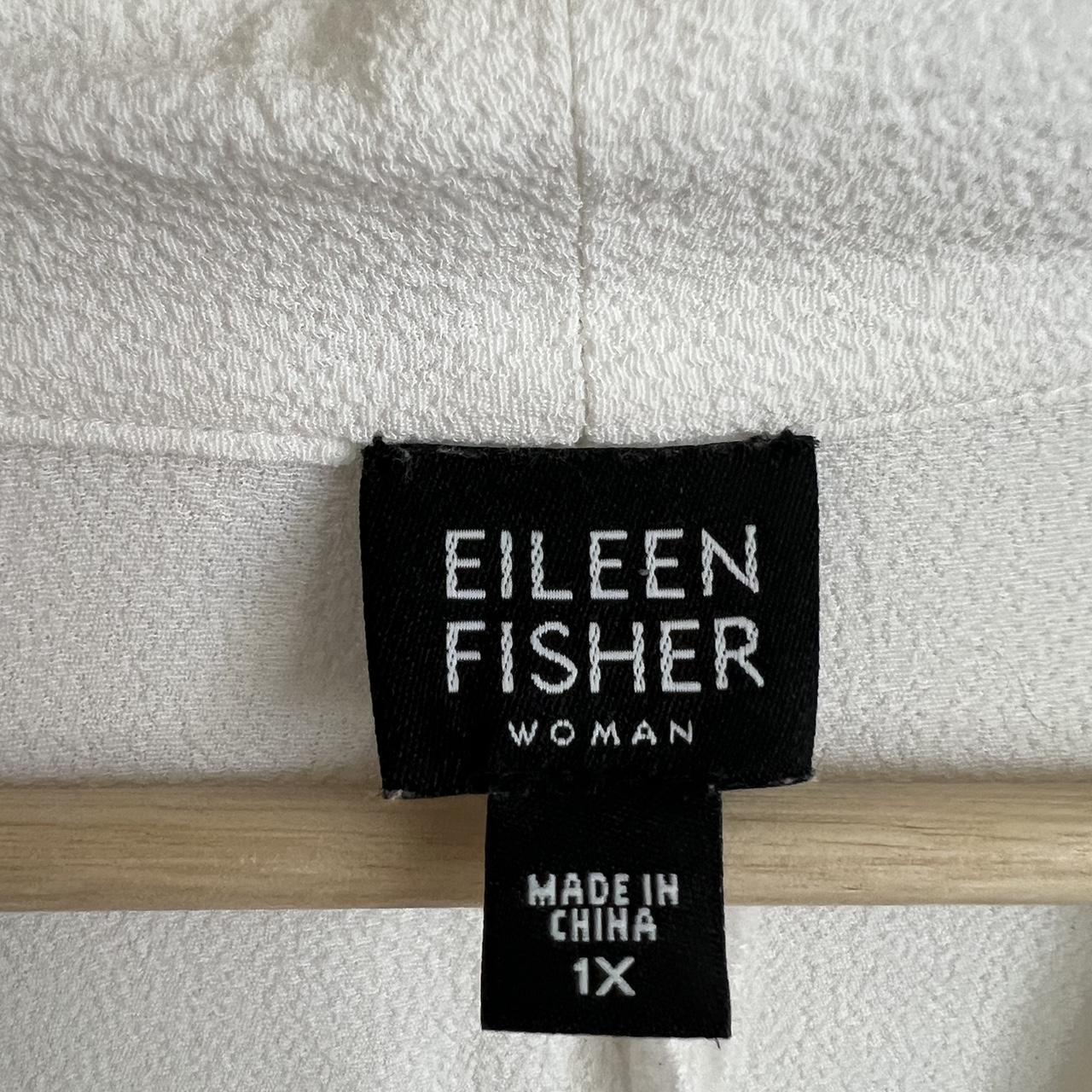 Eileen Fisher Women's White Top | Depop