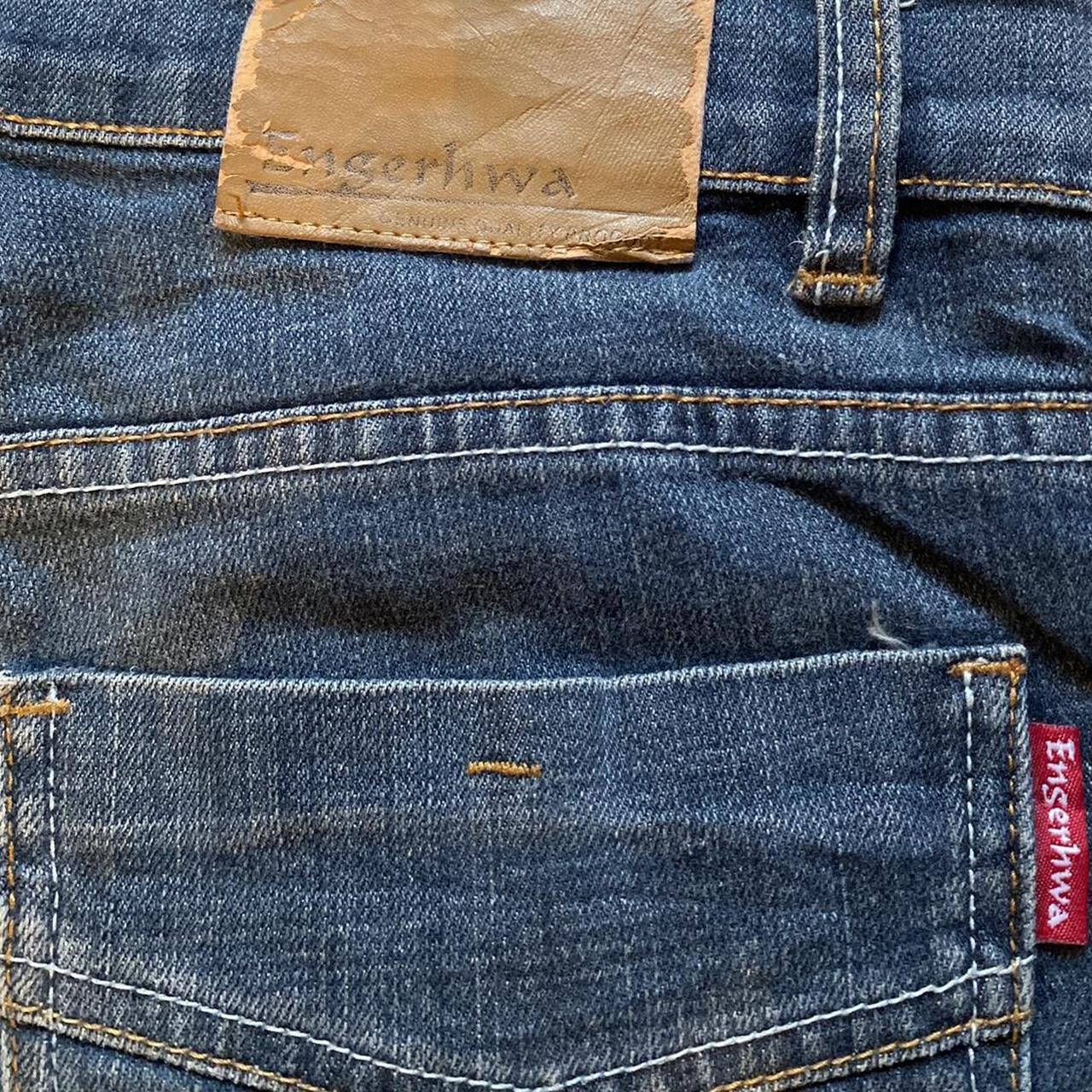 Vintage y2k japanese ENGERHWA jeans. size 32” but | Depop Vintage y2k japanese ENGERHWA jeans. size 32” but | Depop