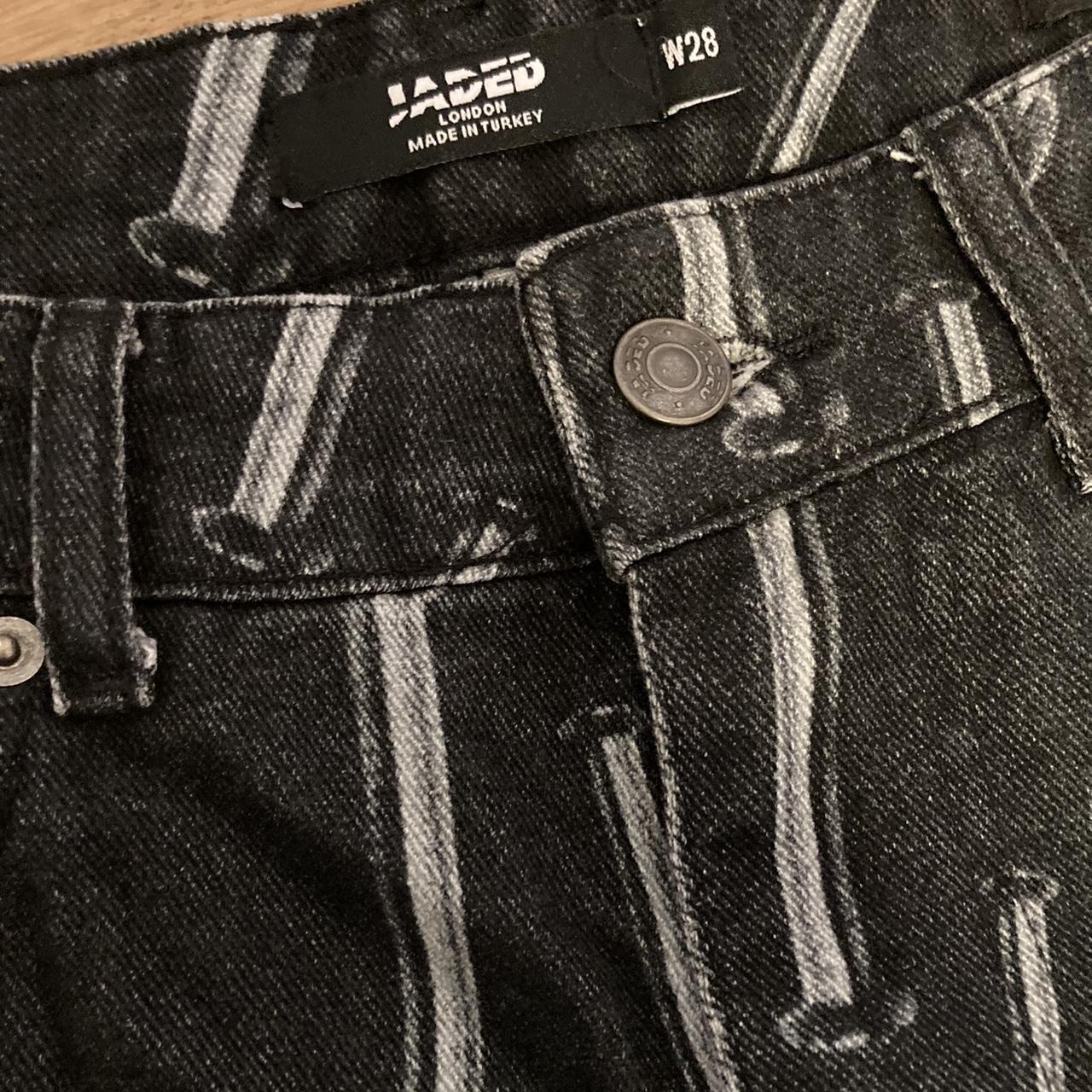 Jaded London Men's Black and Grey Jeans | Depop