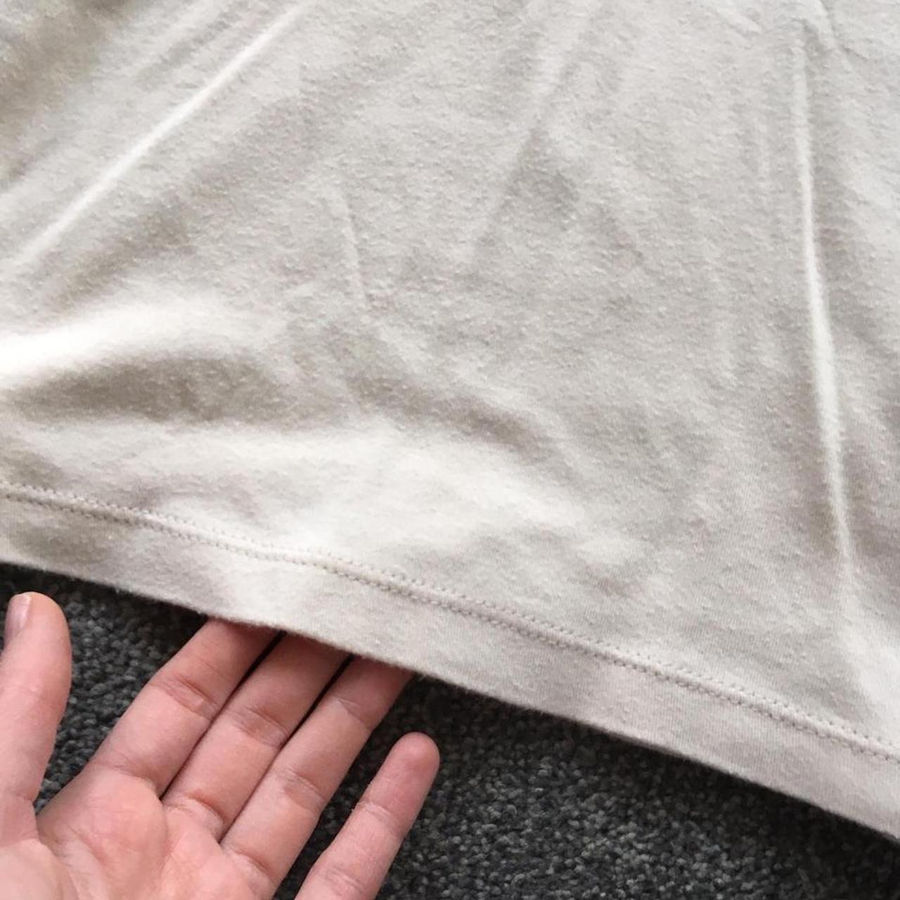 New Look Women's Cream and Tan Tshirt Depop