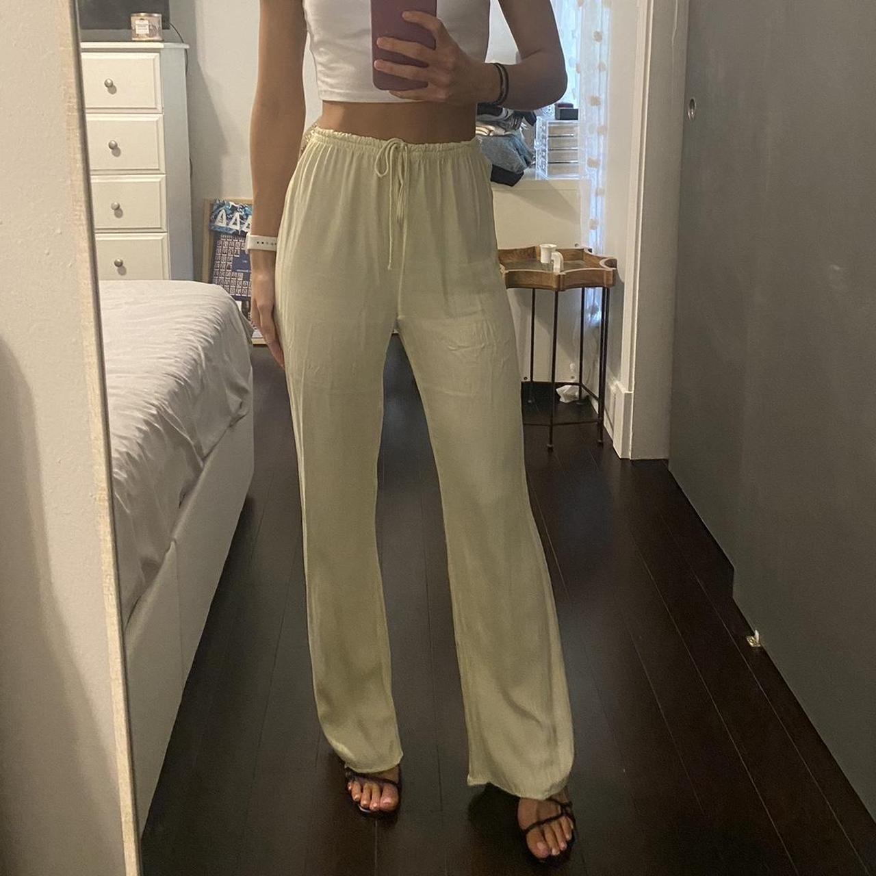 Zara Women's Cream Trousers | Depop