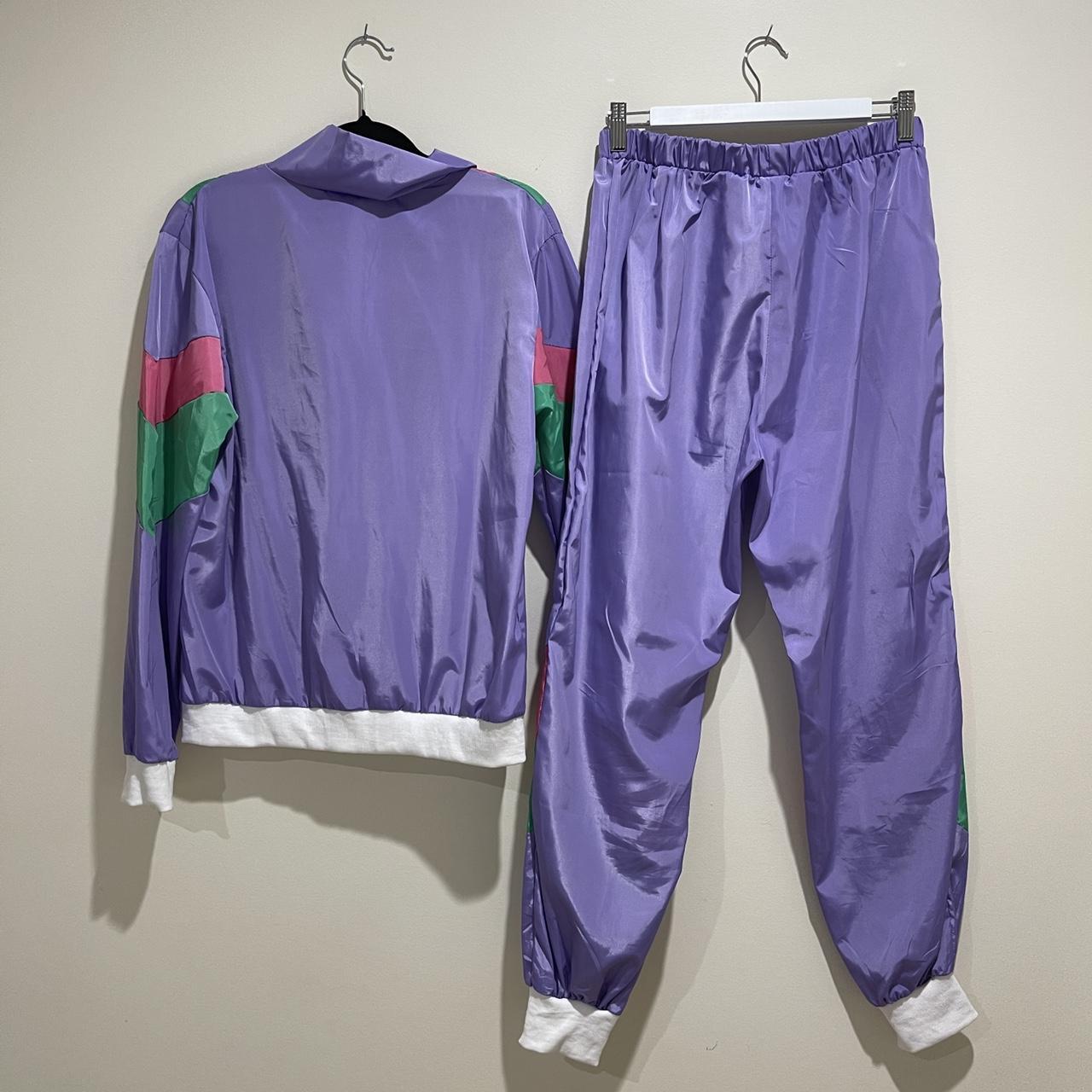 80s PURPLE TRACKSUIT COSTUME ☀️ worn as a couple... - Depop