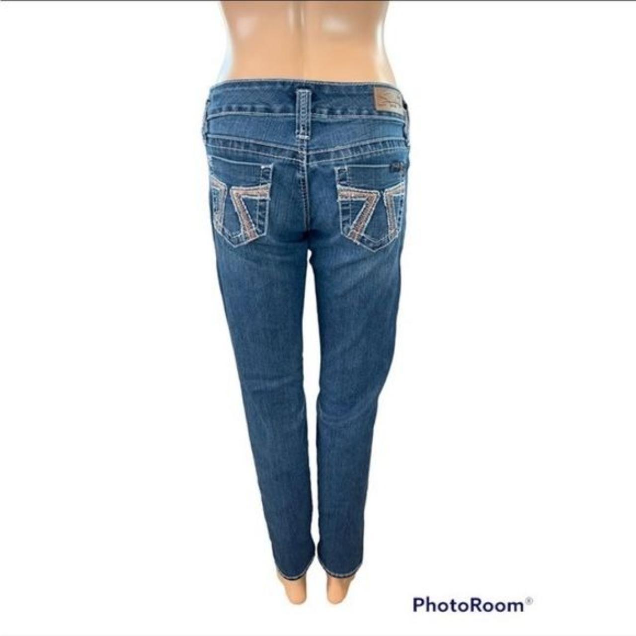 Seven7 Women's Weekend Slim Fit Jeans - Blue - Size - Depop