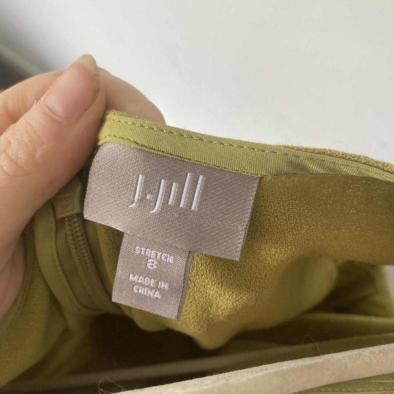 Lovely olive green shift dress. J Jill. Labeled size 8. - Depop