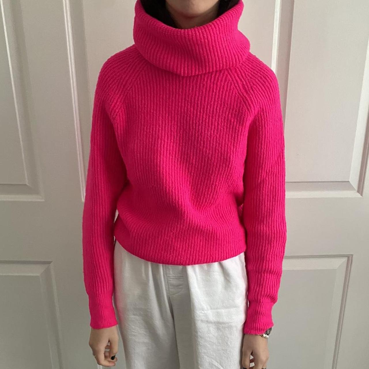 Zara neon pink turtleneck hotsell