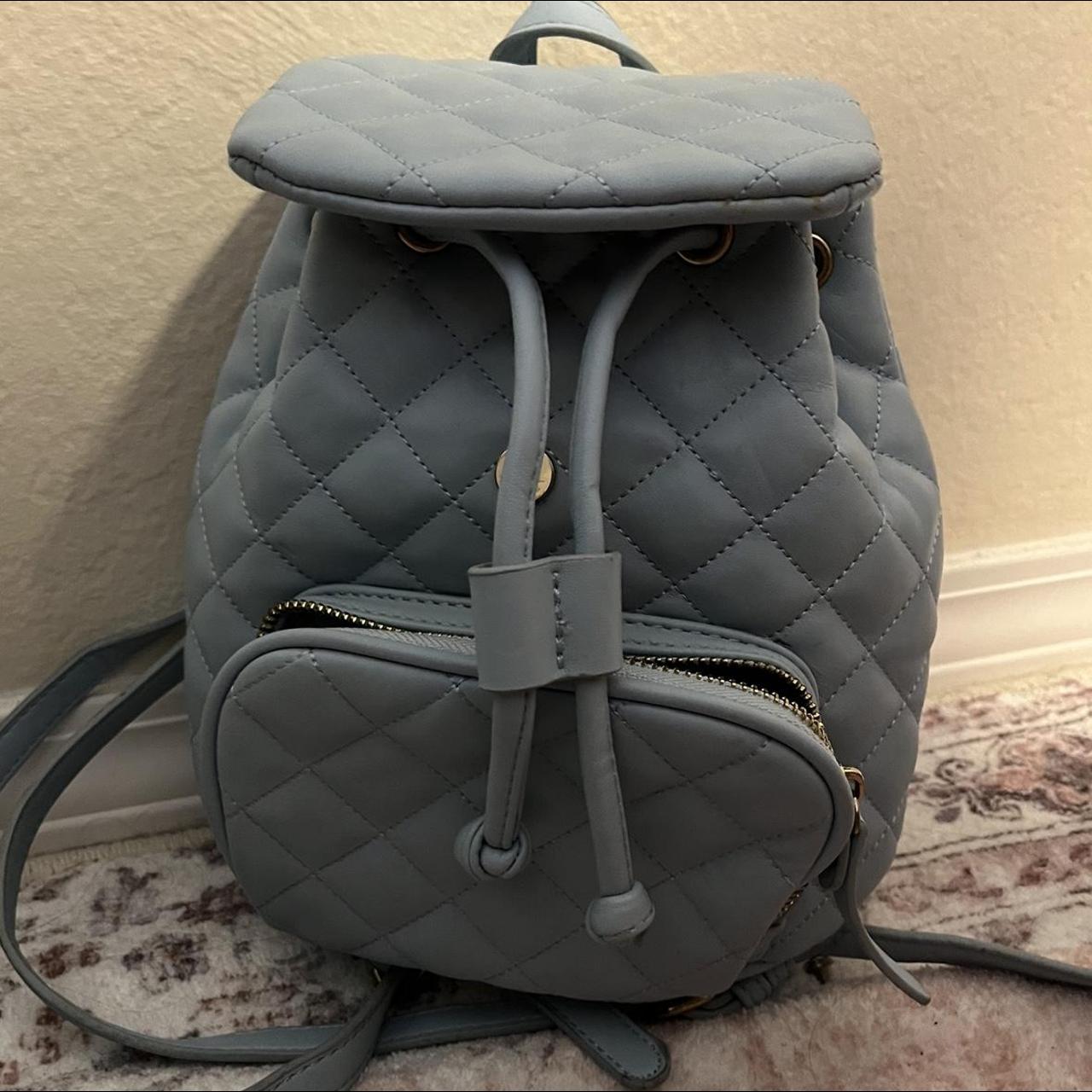 Mini Marc Jacobs backpack! So so cute. Light blue. - Depop