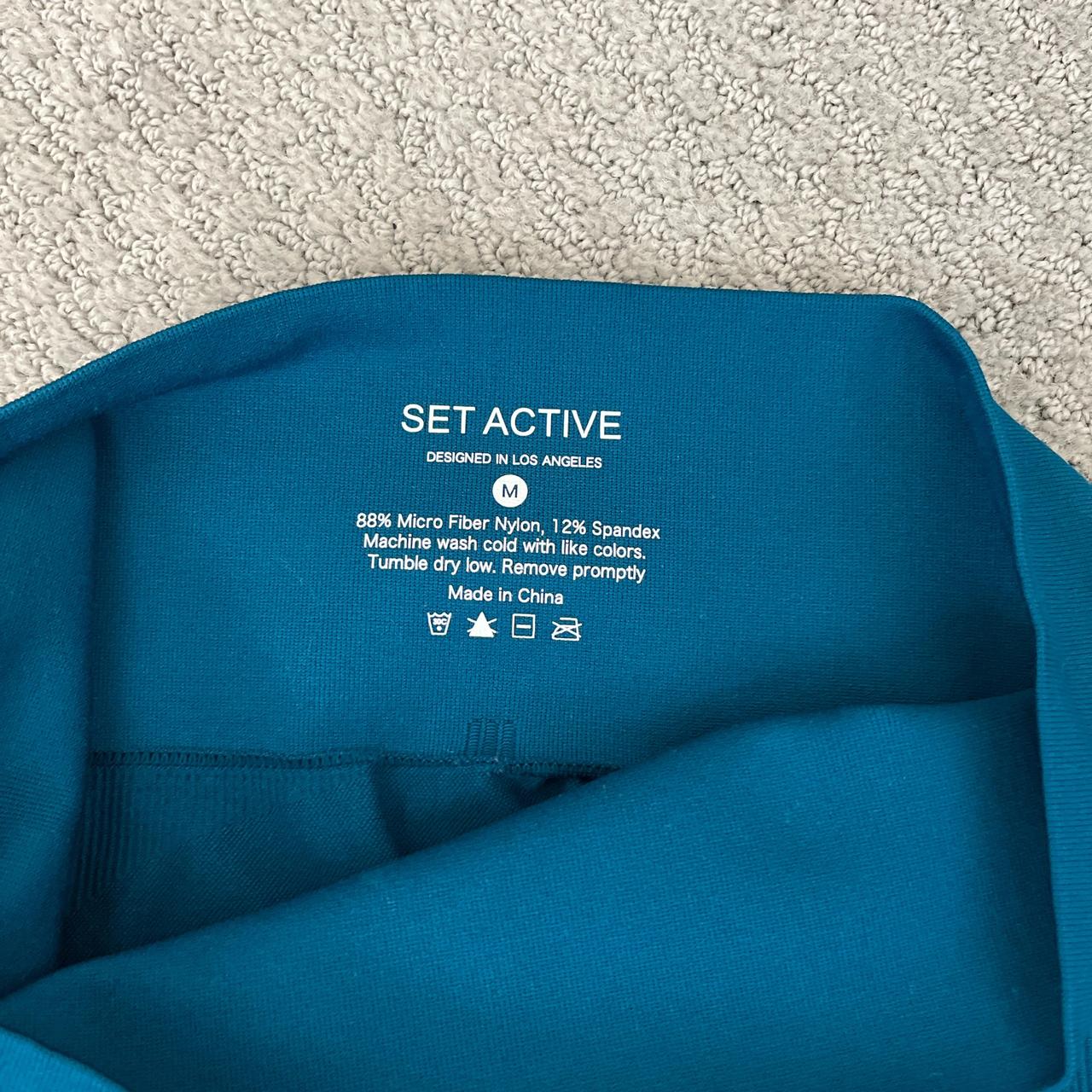 Set Active Women's Leggings - Blue/Green - M – se… - image 5