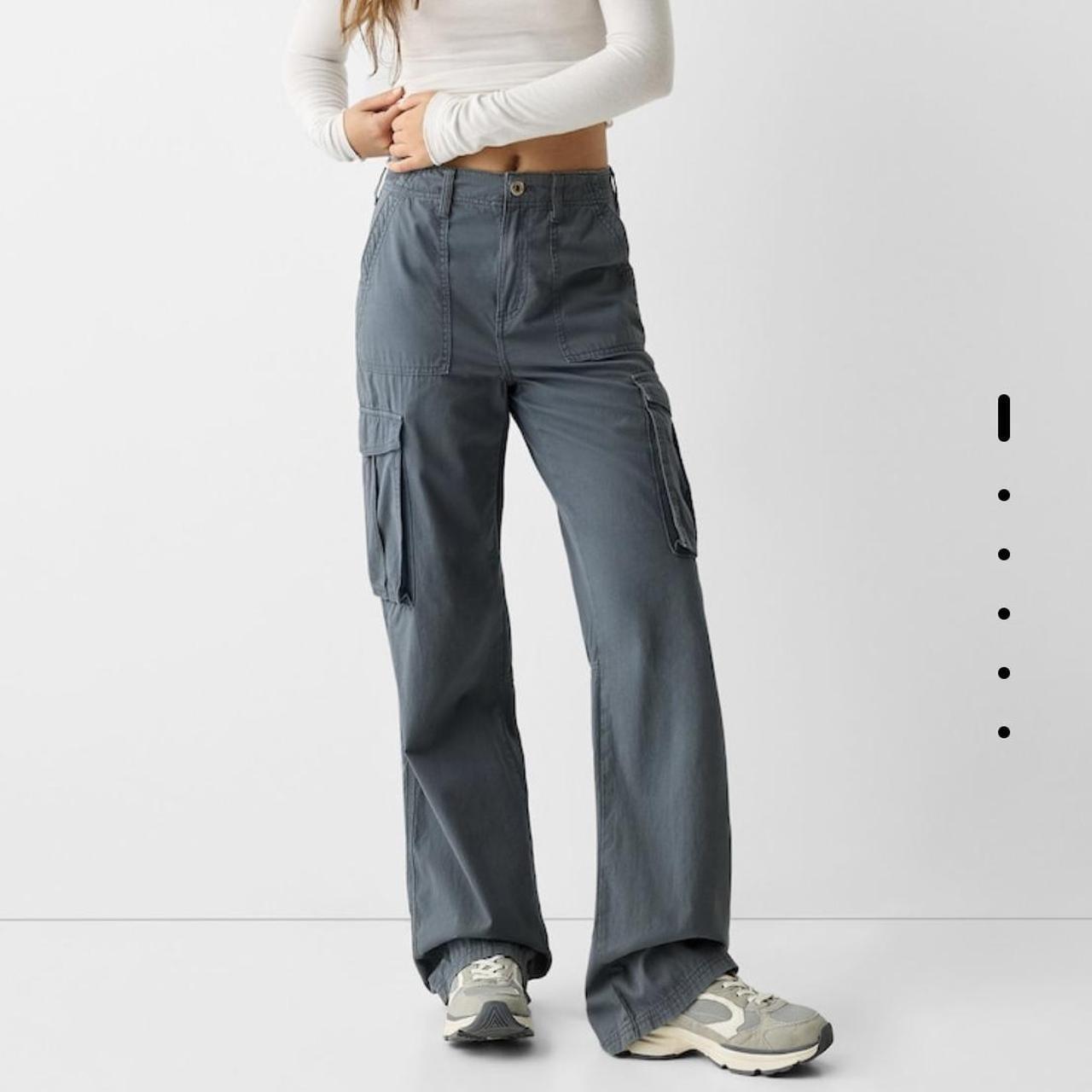 Sweatpants High Rise Express Jogger Jeans Blue/grey Cargo