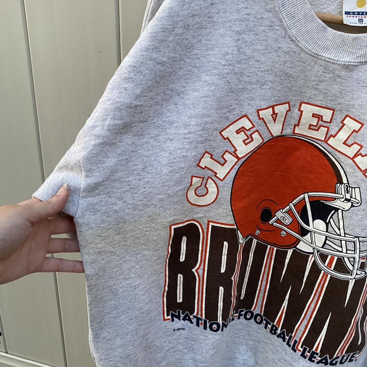 NFL Cleveland Browns Sweatshirt 90s Vintage Jumper, - Depop