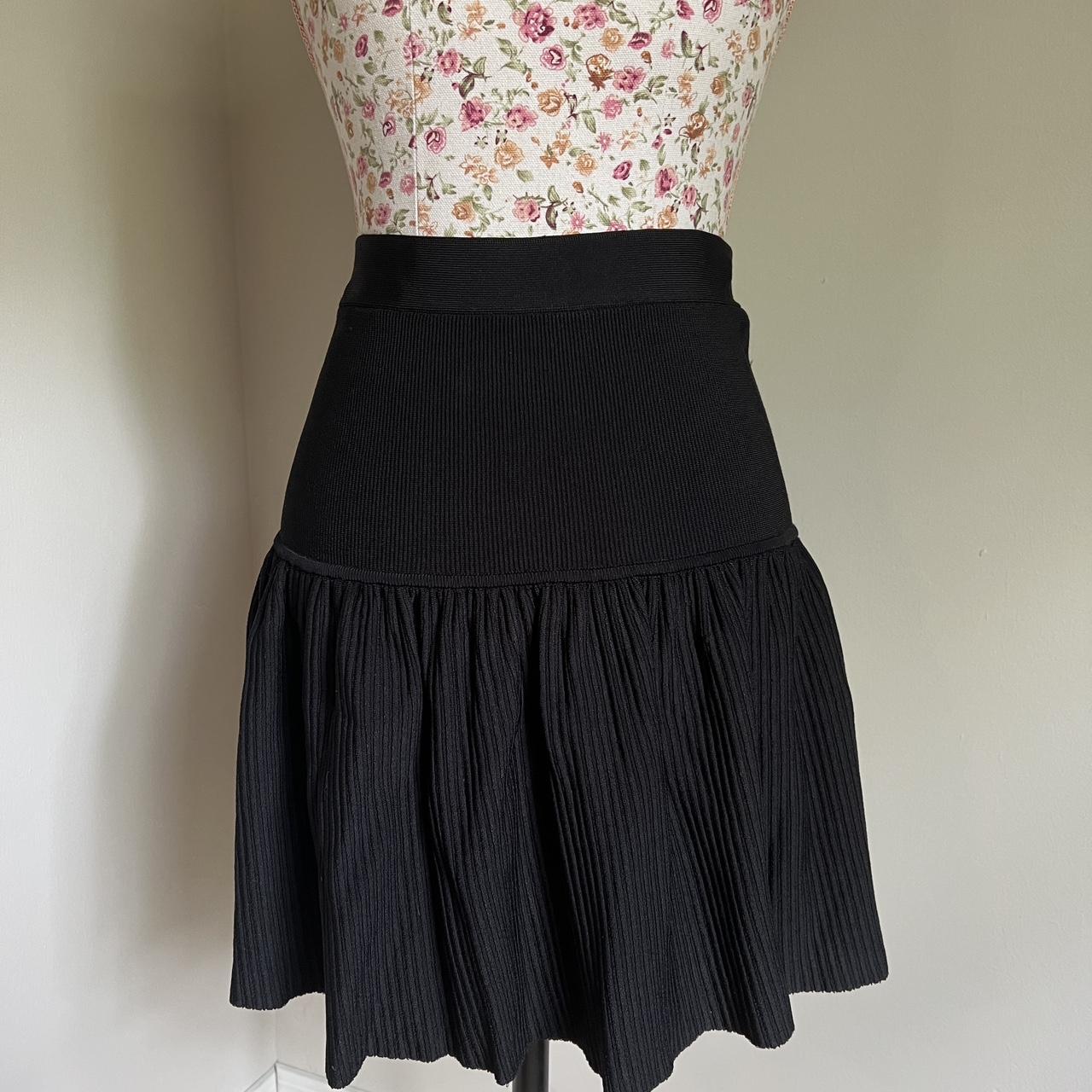 BCBGMAXAZRIA Bcbg Max Azria Pleated Midi Skirt, $98 | shoptiques.com |  Lookastic