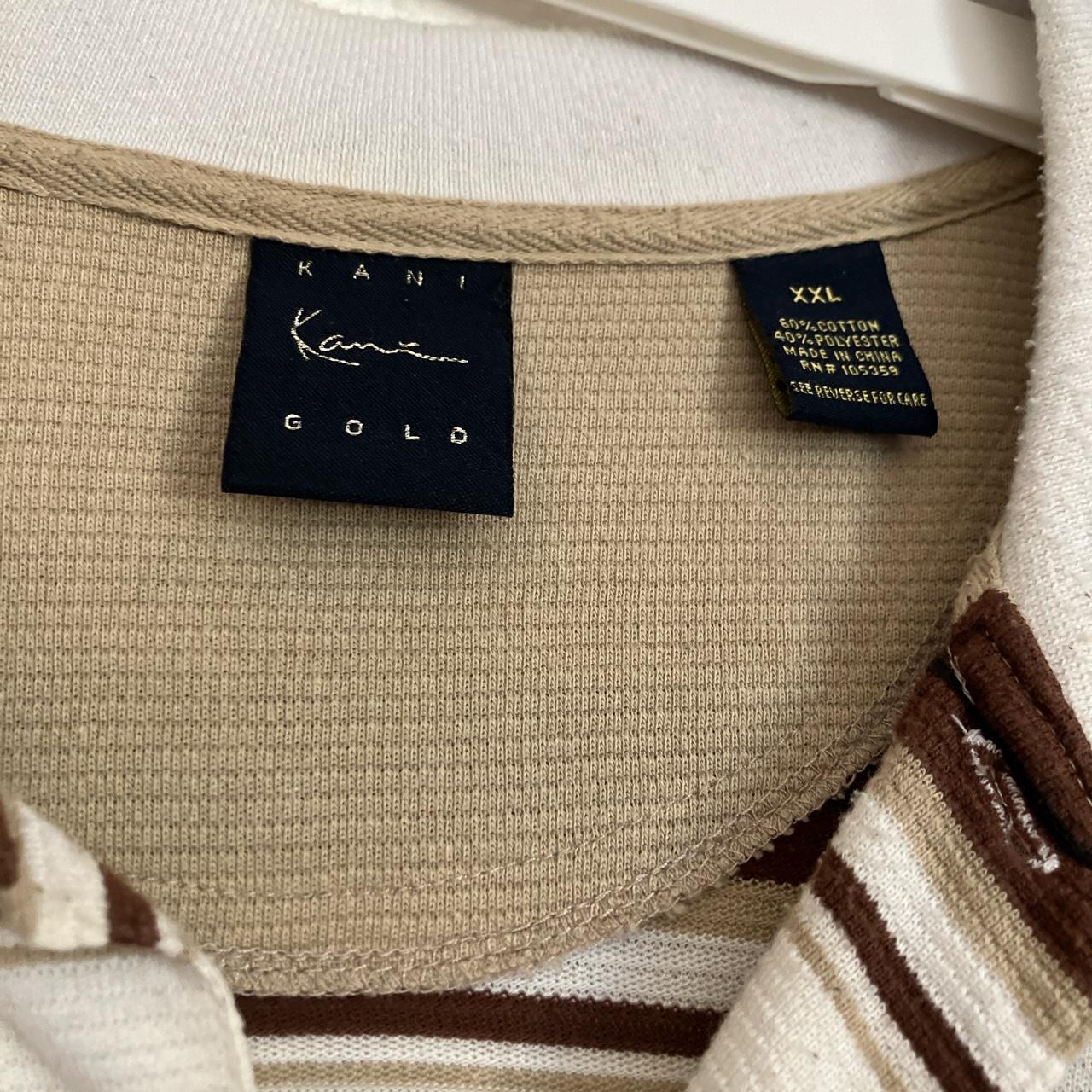 Y2K, baggy, Karl Kani Gold, striped polo - Depop