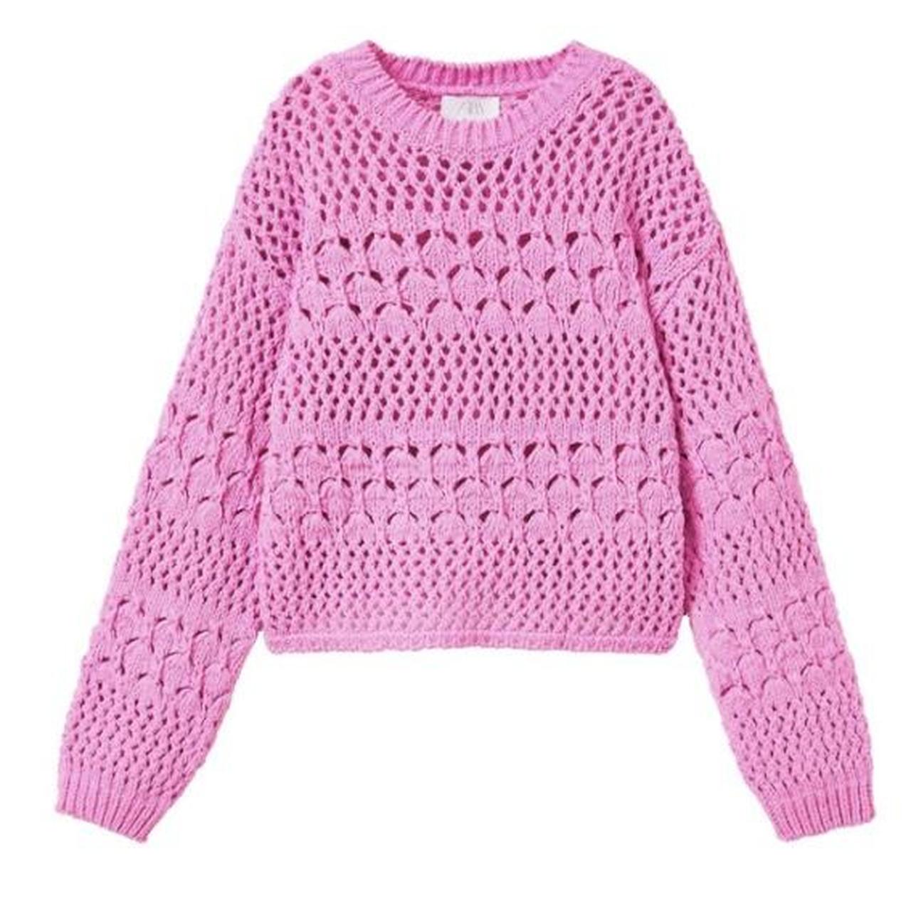 Pink Sweater Zara Pulli Pink Zara Knit Turtleneck Sweater