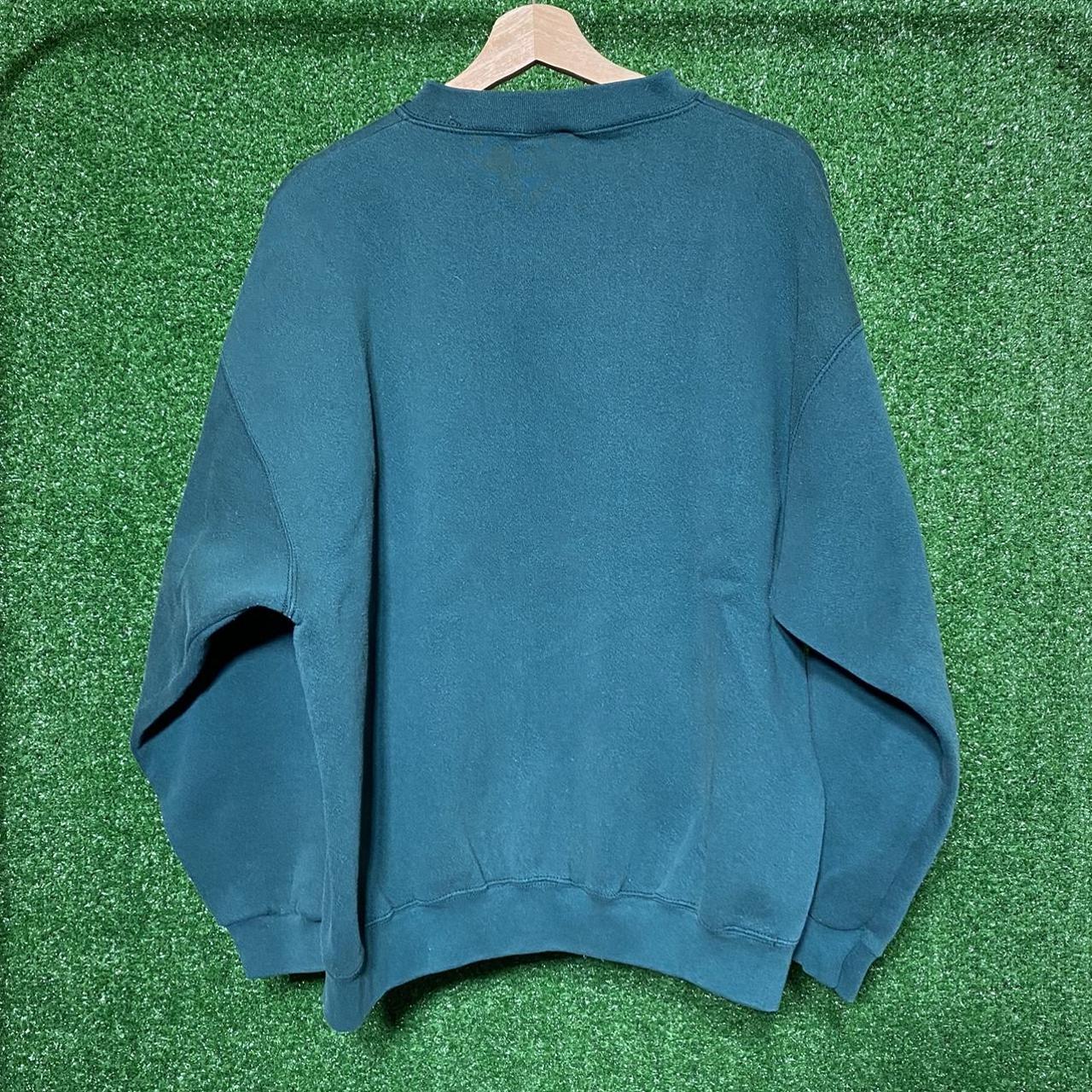 Vintage Essential Green Crewneck Tagged XL Measures... Depop