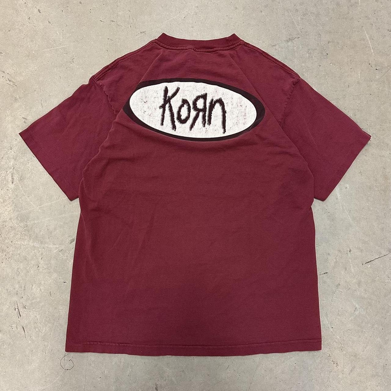 Vintage Korn Band T shirt Tagged XL Measures 22 x... - Depop