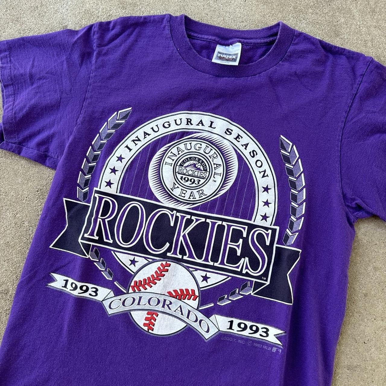 Vintage 1993 Colorado Rockies t-shirt Made In - Depop