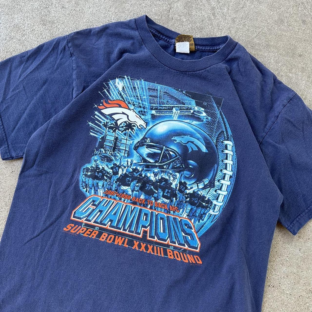 70s Denver Broncos vintage Super Bowl tee Tee has - Depop