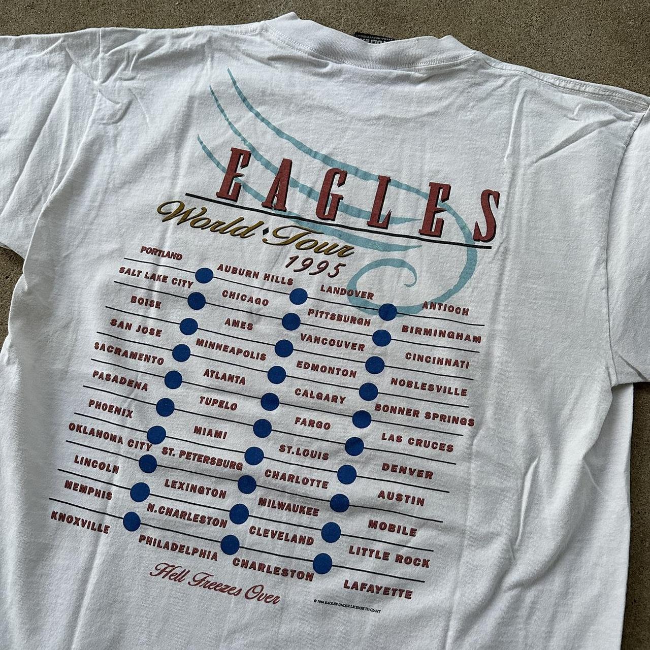Vintage 1995 Eagles Band Tour T shirt Tagged XL | Depop