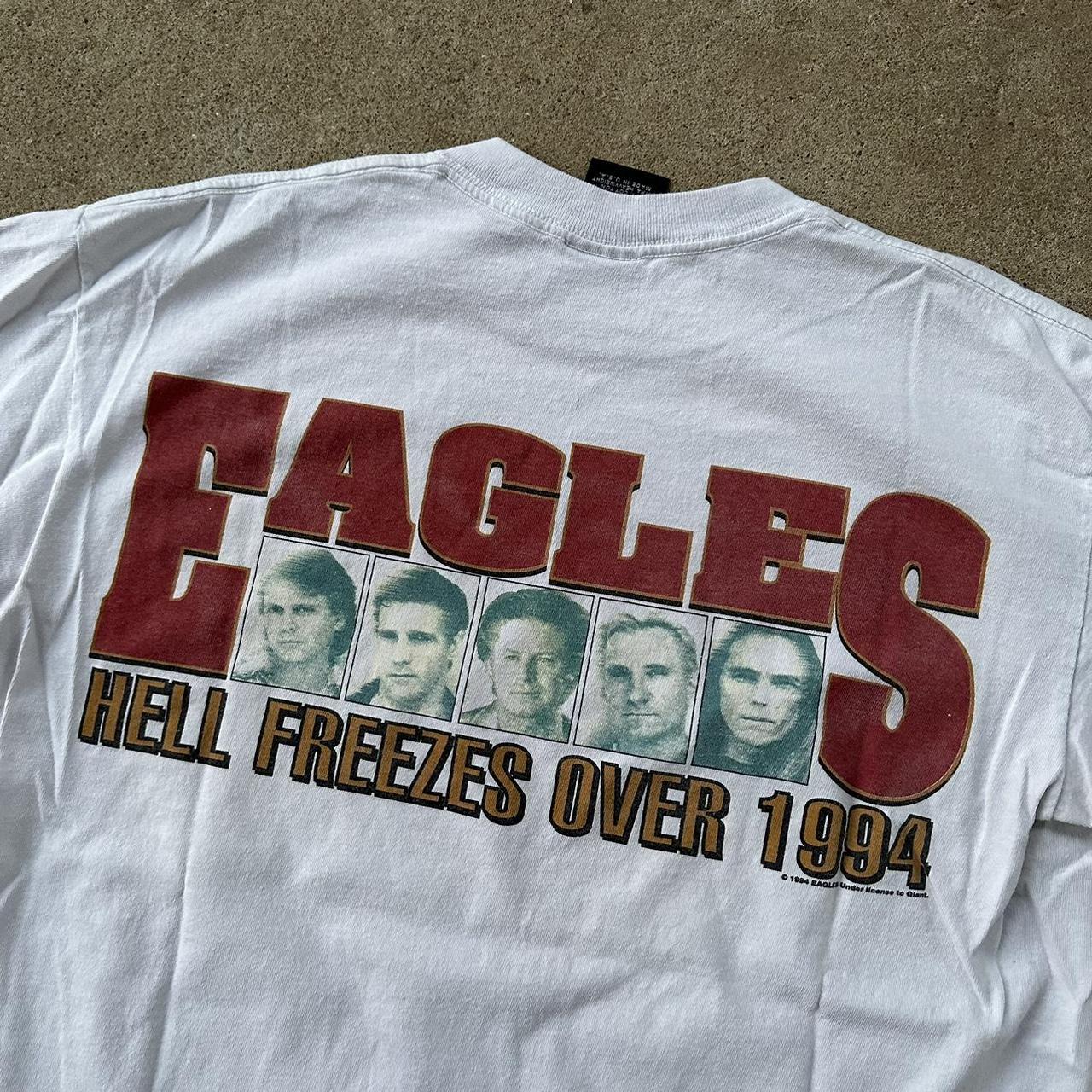 Vintage Eagles Hell Freezes Over Tour Concert T Shirt 1994 White