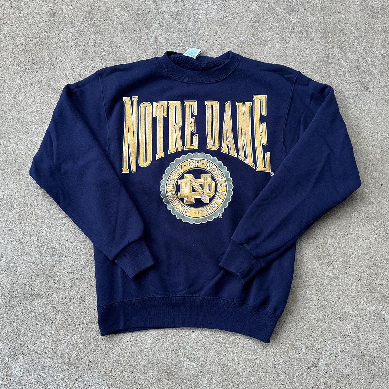 Vintage Notre Dame Sweatshirt Tagged M Pit to pit... - Depop