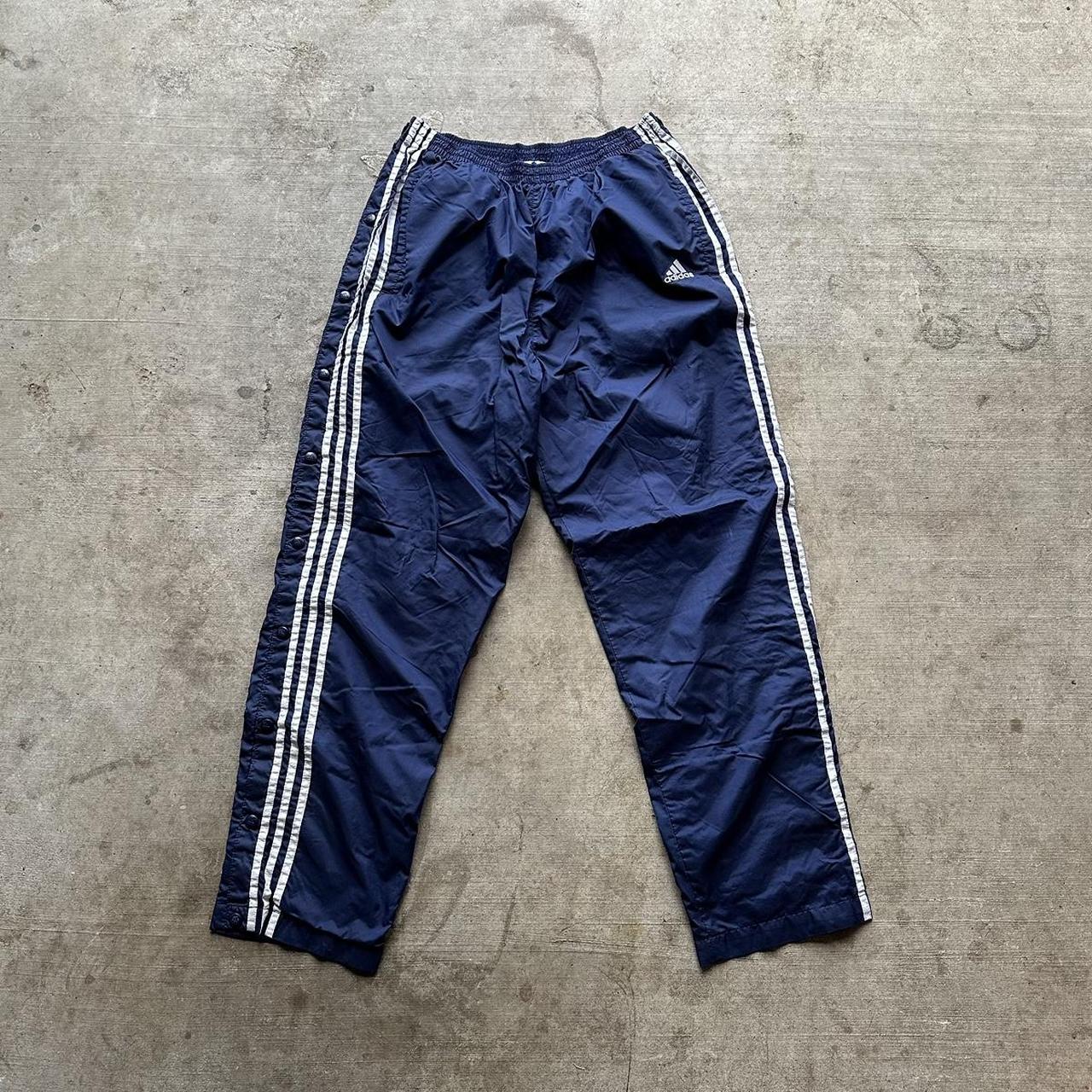 Navy adidas store sweatpants